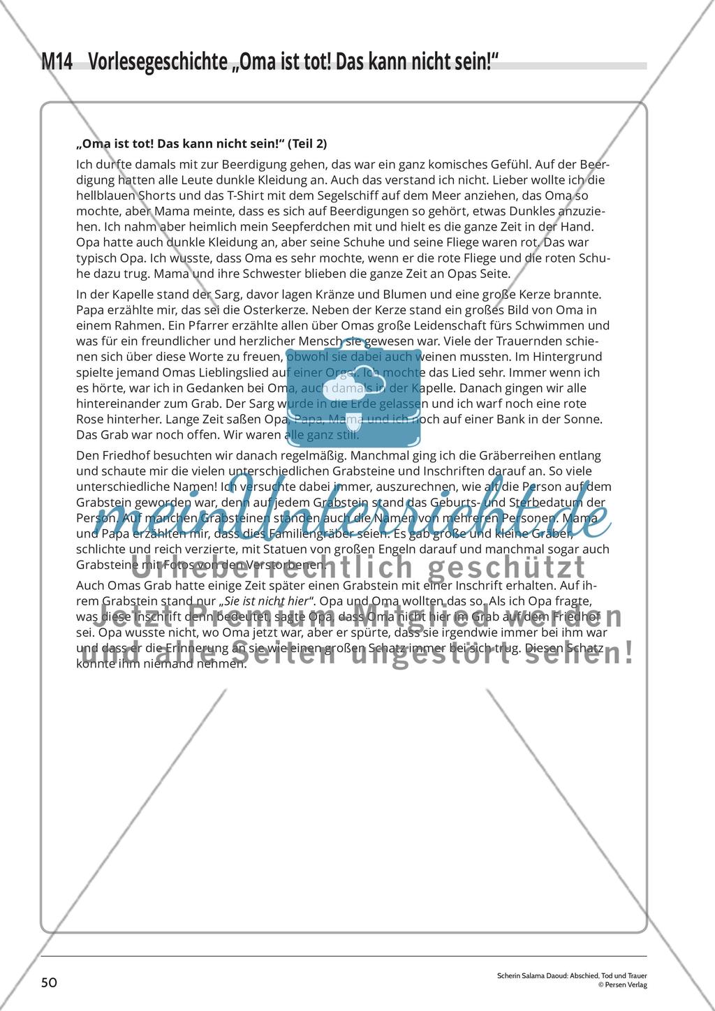 Unterrichtsreihe 1 – Baustein 1: Vorwissen aktivieren und eigene Fragen formulieren Preview 10