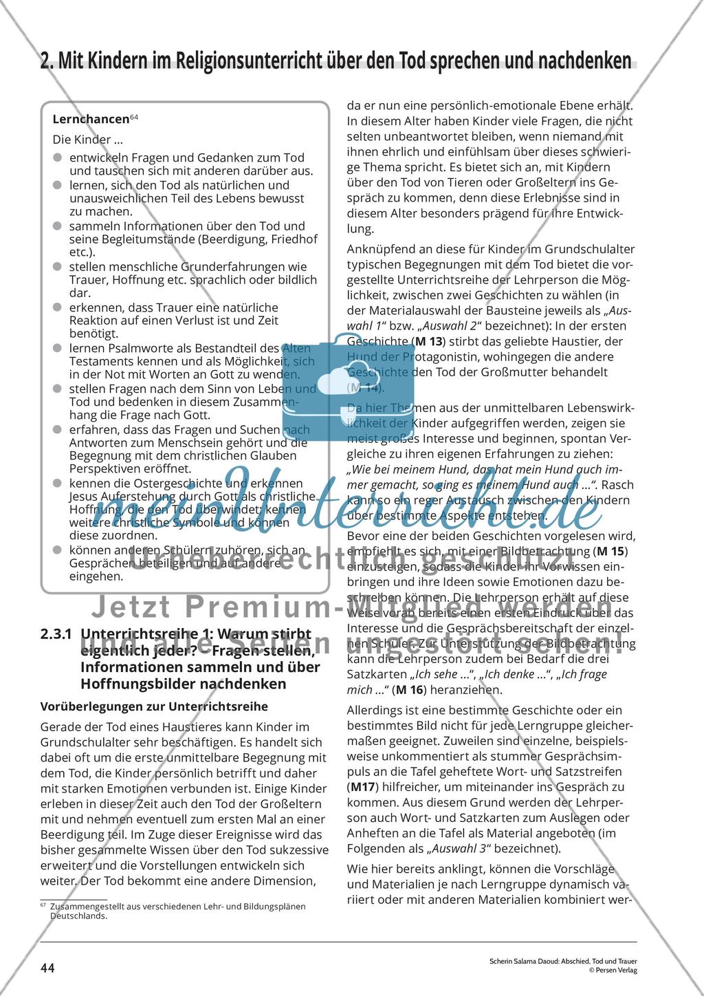 Unterrichtsreihe 1 – Baustein 1: Vorwissen aktivieren und eigene Fragen formulieren Preview 4