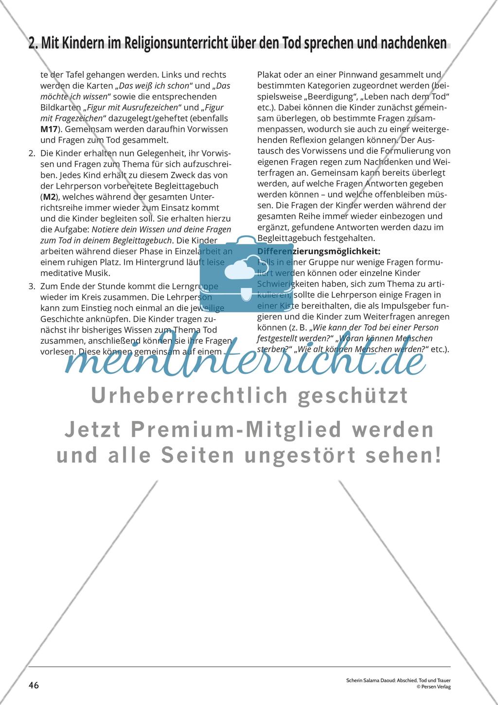 Unterrichtsreihe 1 – Baustein 1: Vorwissen aktivieren und eigene Fragen formulieren Preview 6