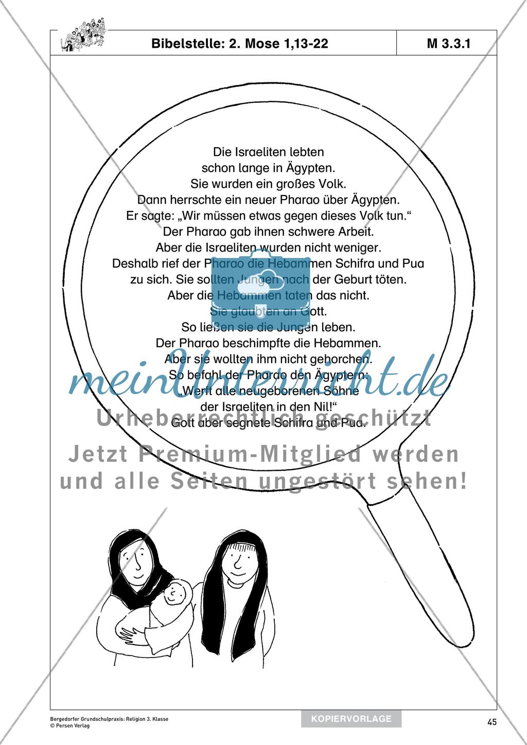 Kapitel 3 Gott rettet und befreit sein Volk Mose und Mirjam meinUnterricht