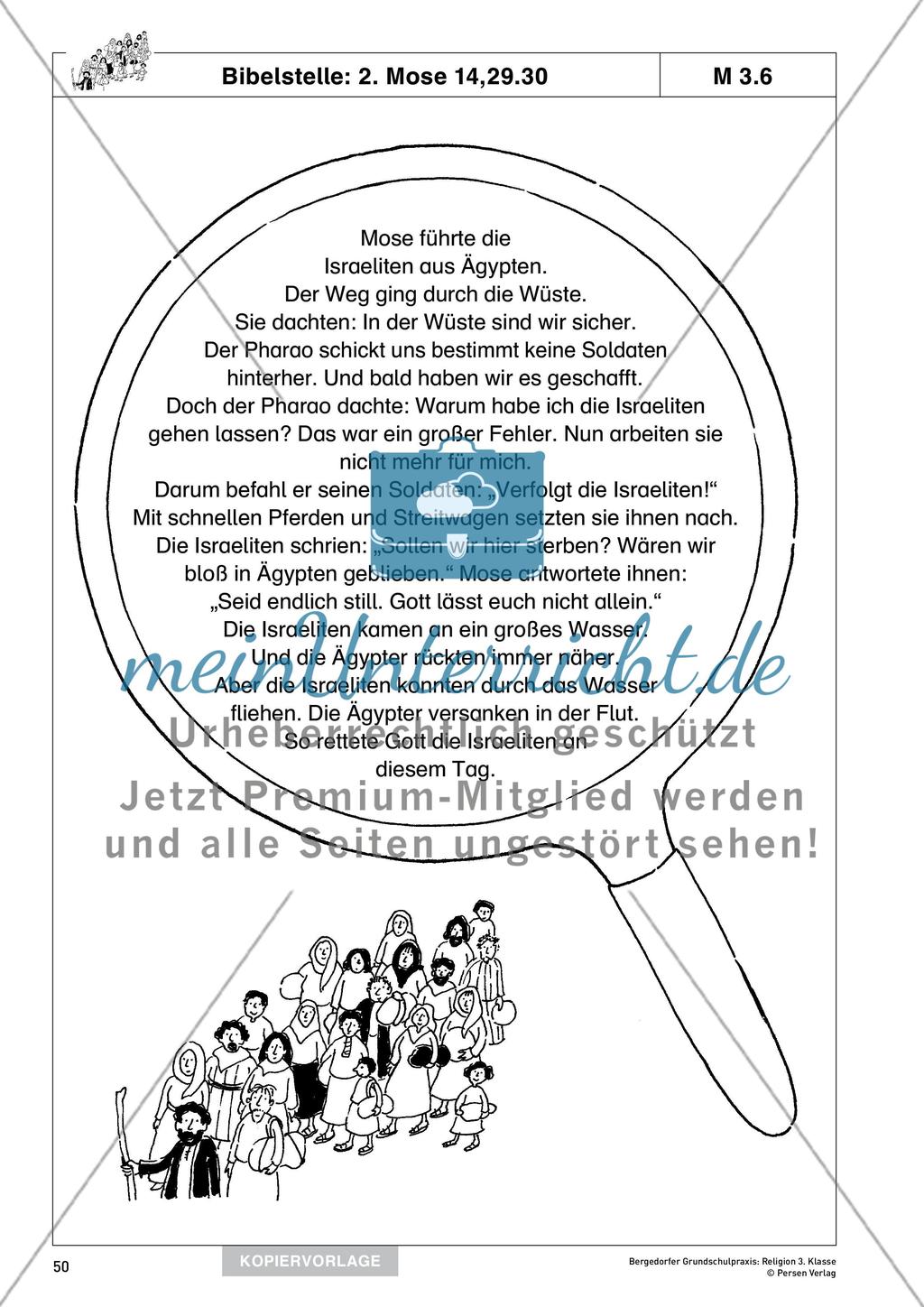 Kapitel 3 Gott rettet und befreit sein Volk Mose und Mirjam meinUnterricht