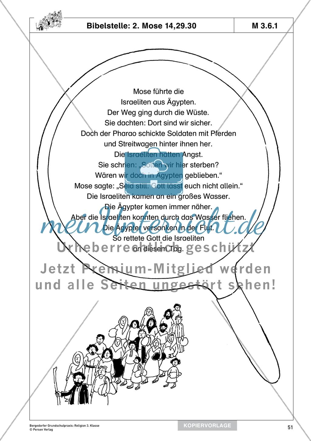 Kapitel 3 Gott rettet und befreit sein Volk Mose und Mirjam meinUnterricht