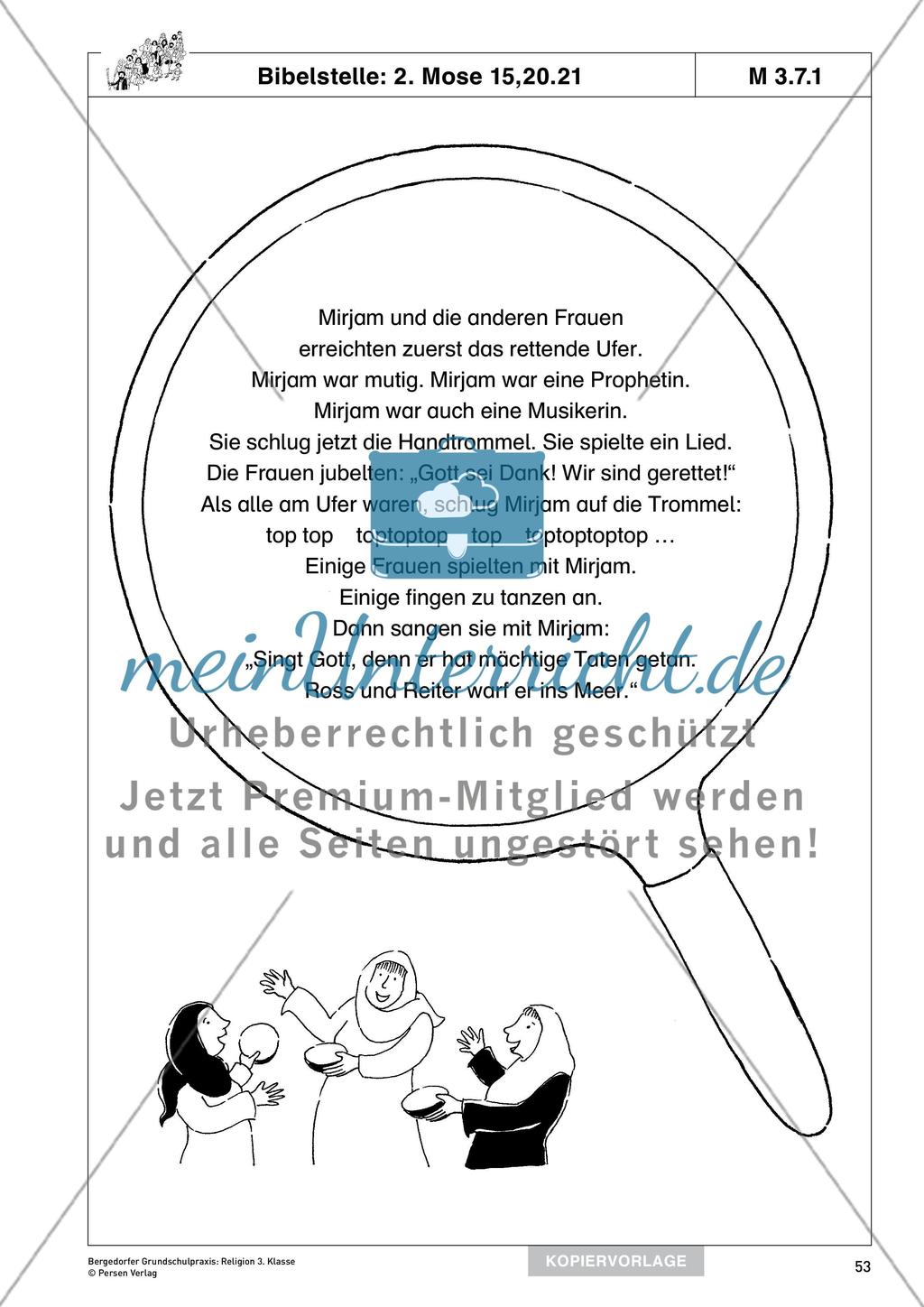 Kapitel 3 Gott rettet und befreit sein Volk Mose und Mirjam meinUnterricht