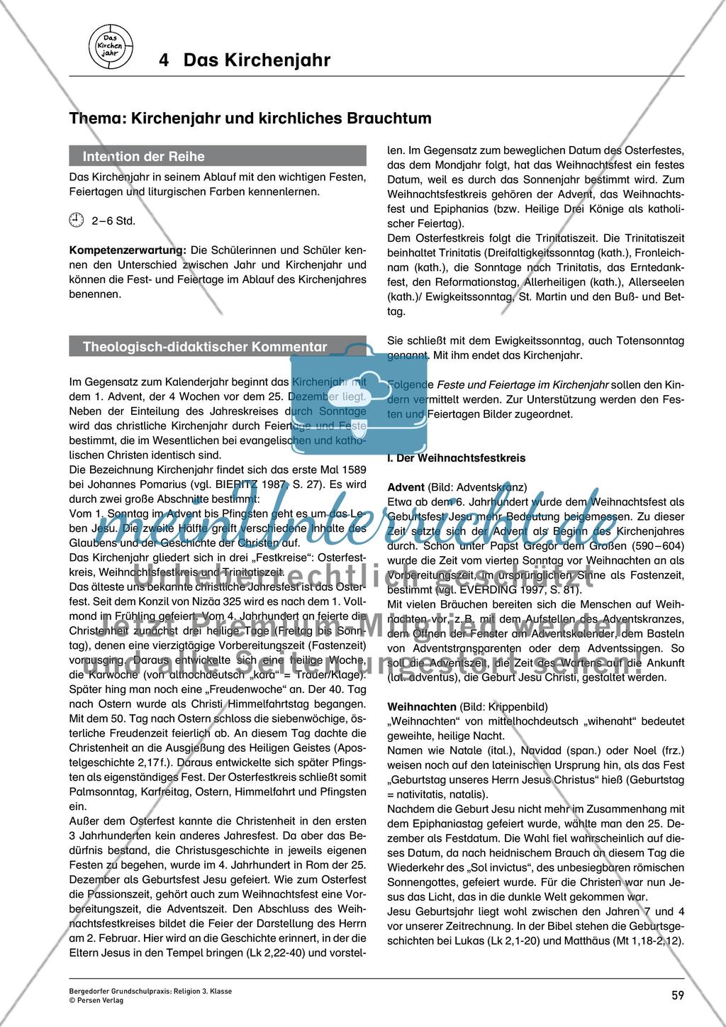 Kapitel 4 – Das Kirchenjahr Preview 1