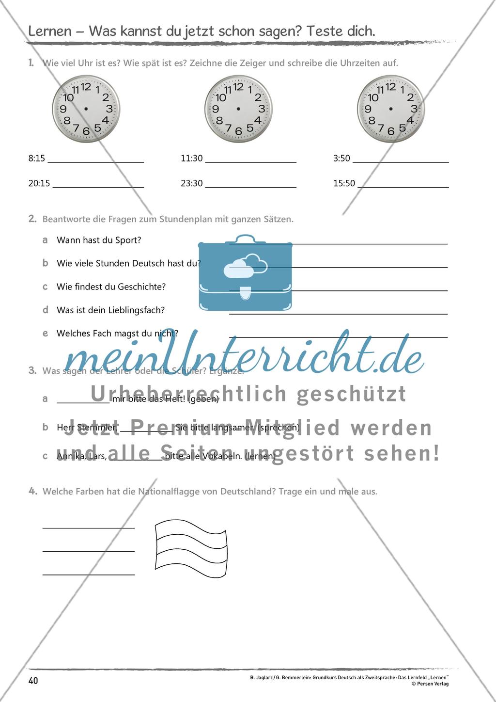 Grundkurs DaZ: Das Lernfeld