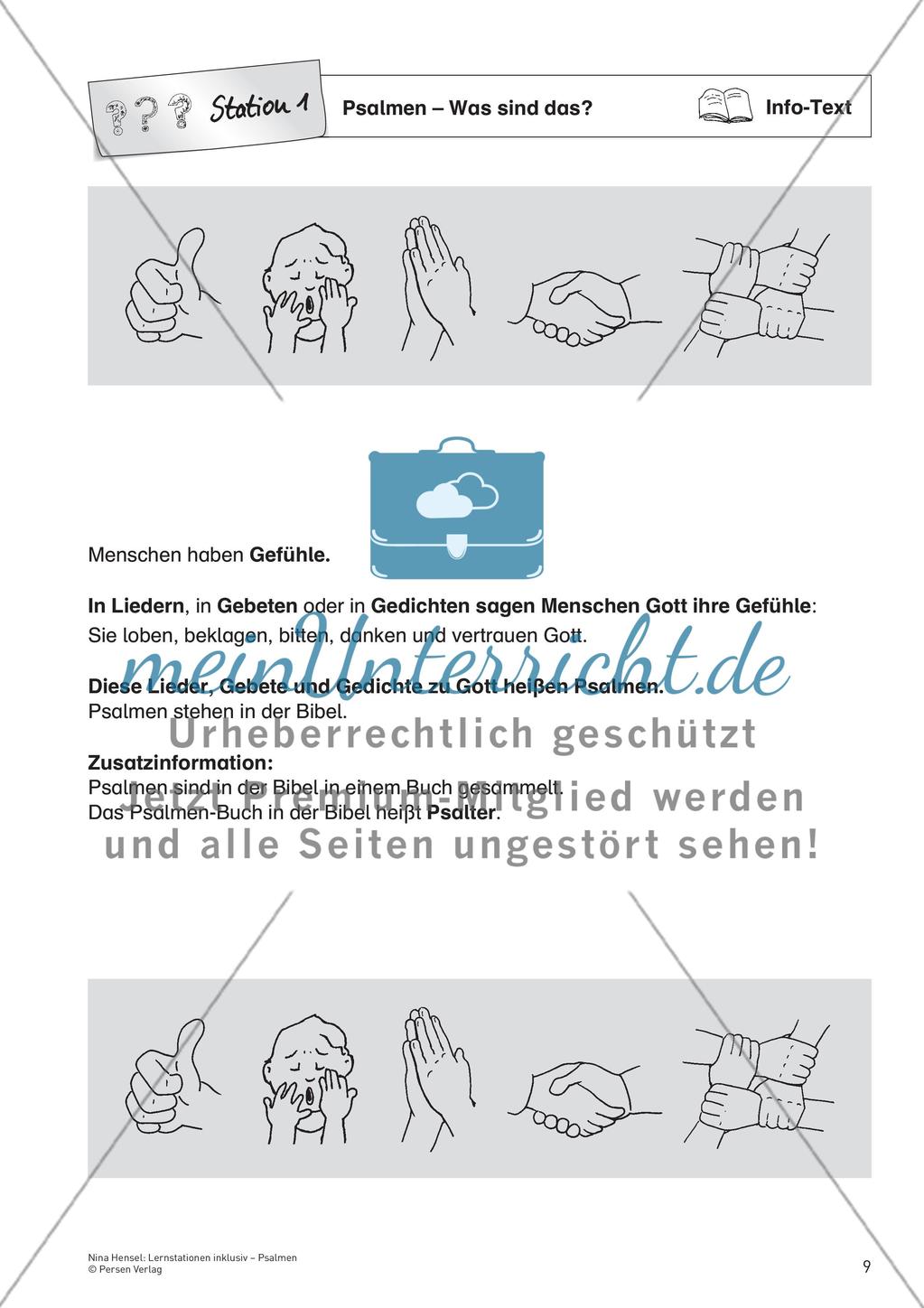 Station 1: Psalmen – Was sind das? Preview 3