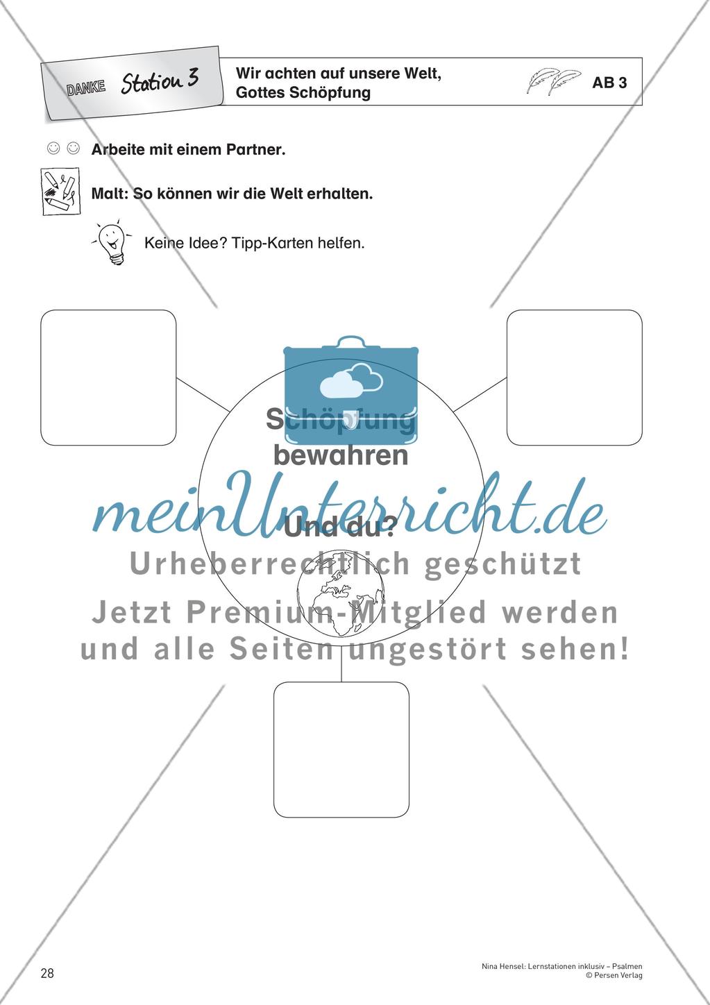 Station 3: Menschen freuen sich und danken – Psalm Preview 6