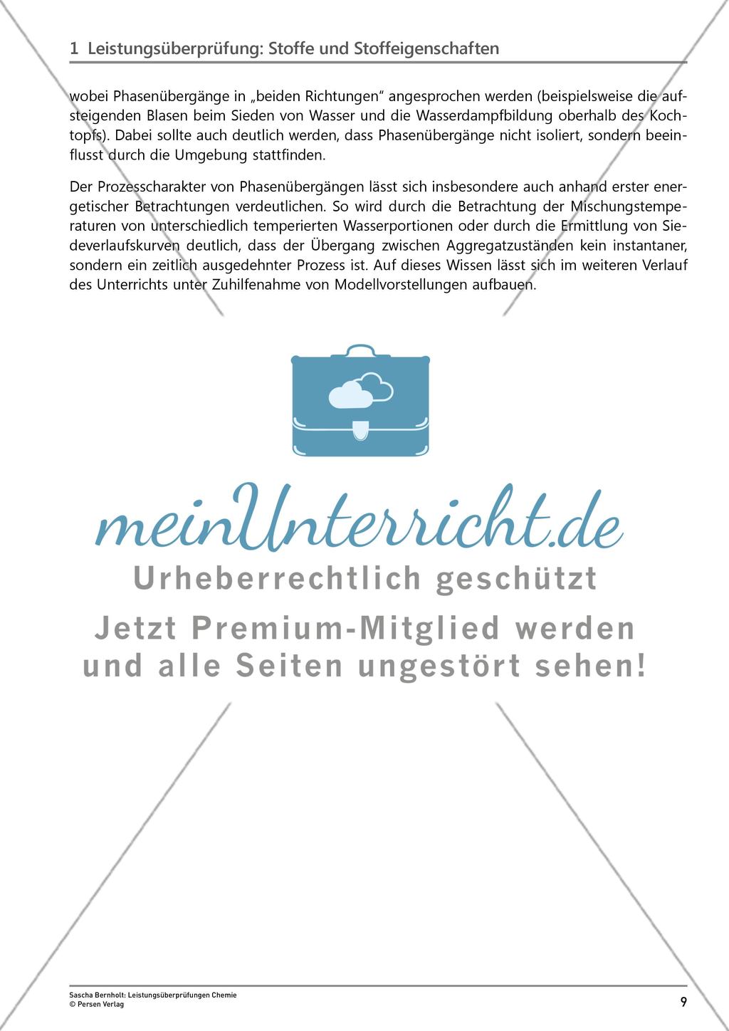 Leistungsüberprüfung: Stoffe und Stoffeigenschaften Preview 2