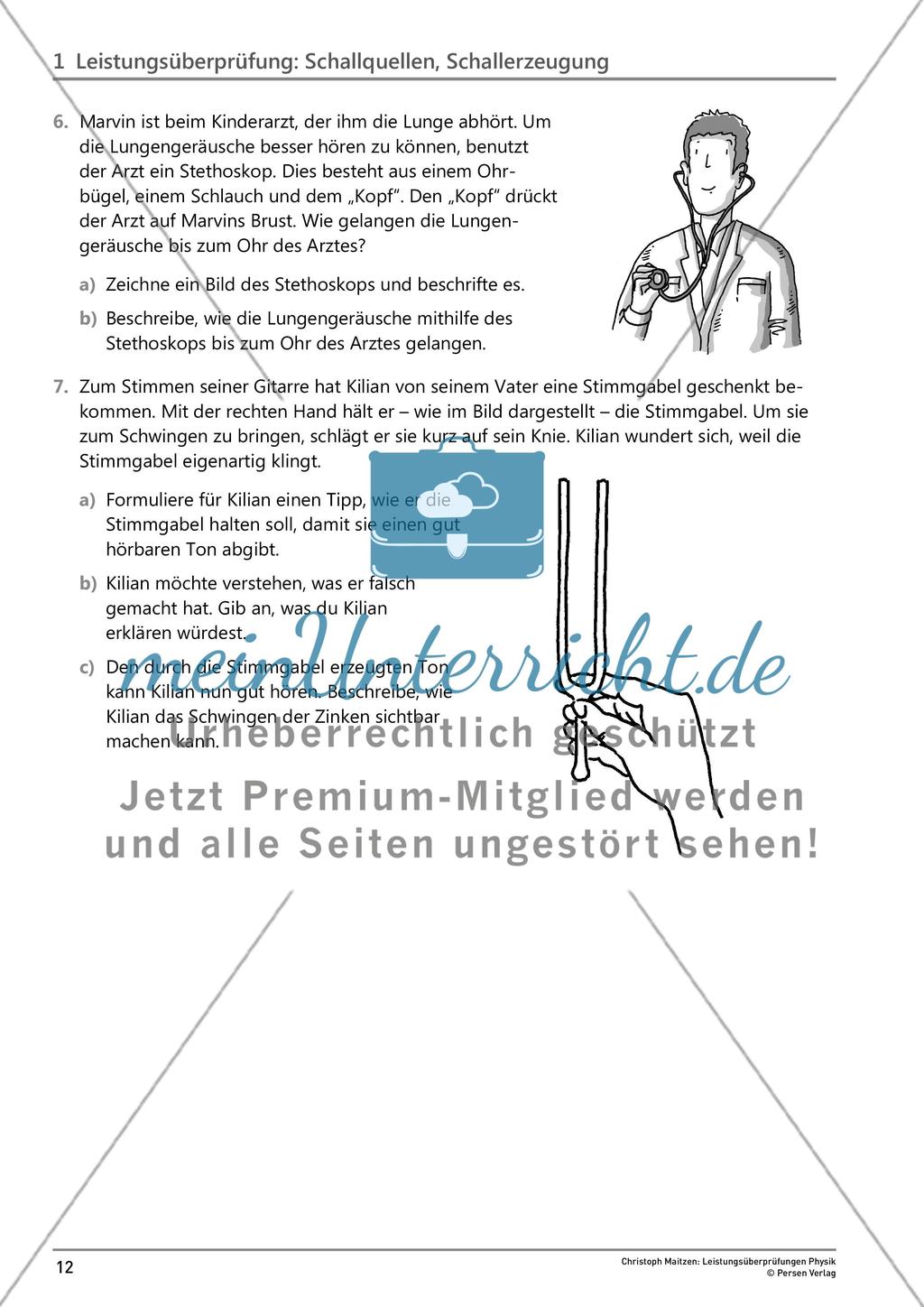 Leistungsüberprüfung: Schallquellen, Schallerzeugung Preview 3
