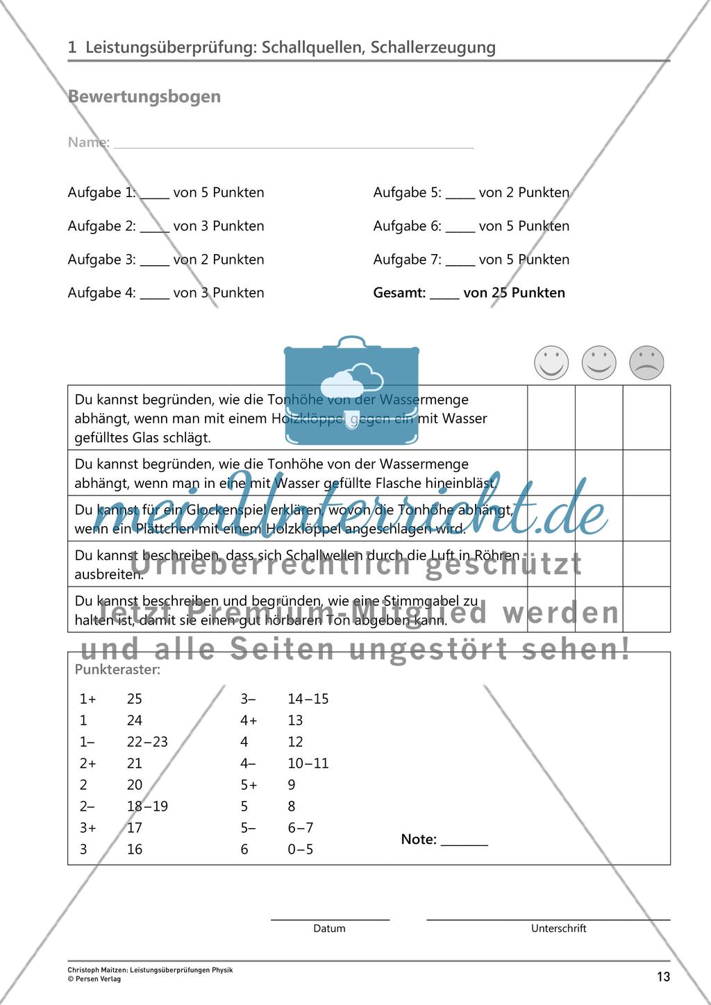 Leistungsüberprüfung: Schallquellen, Schallerzeugung Preview 4