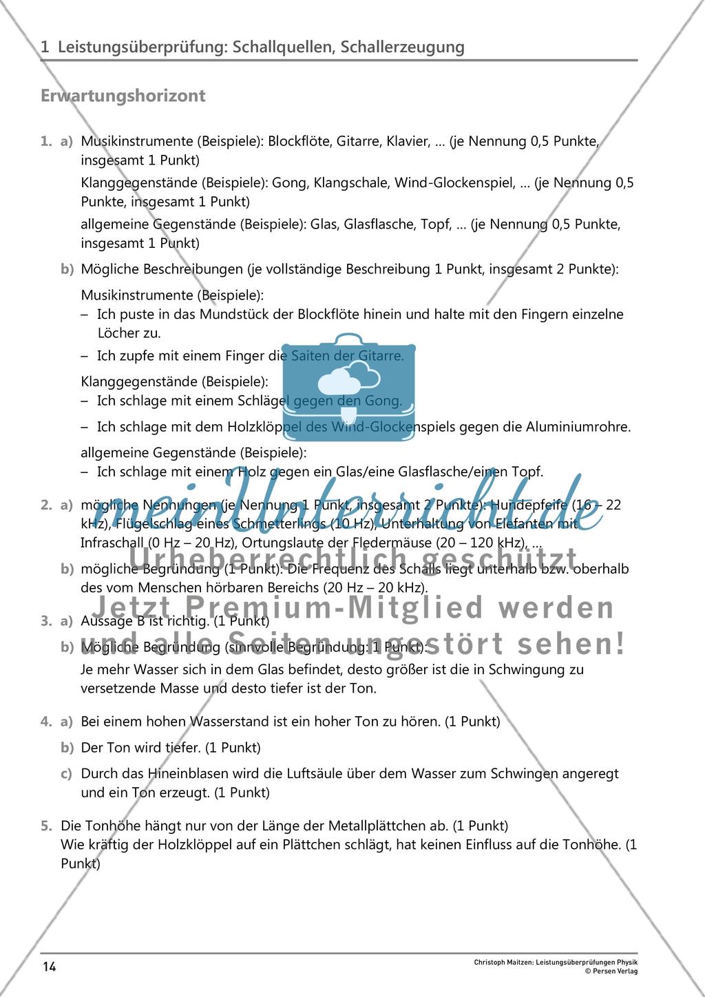 Leistungsüberprüfung: Schallquellen, Schallerzeugung Preview 5