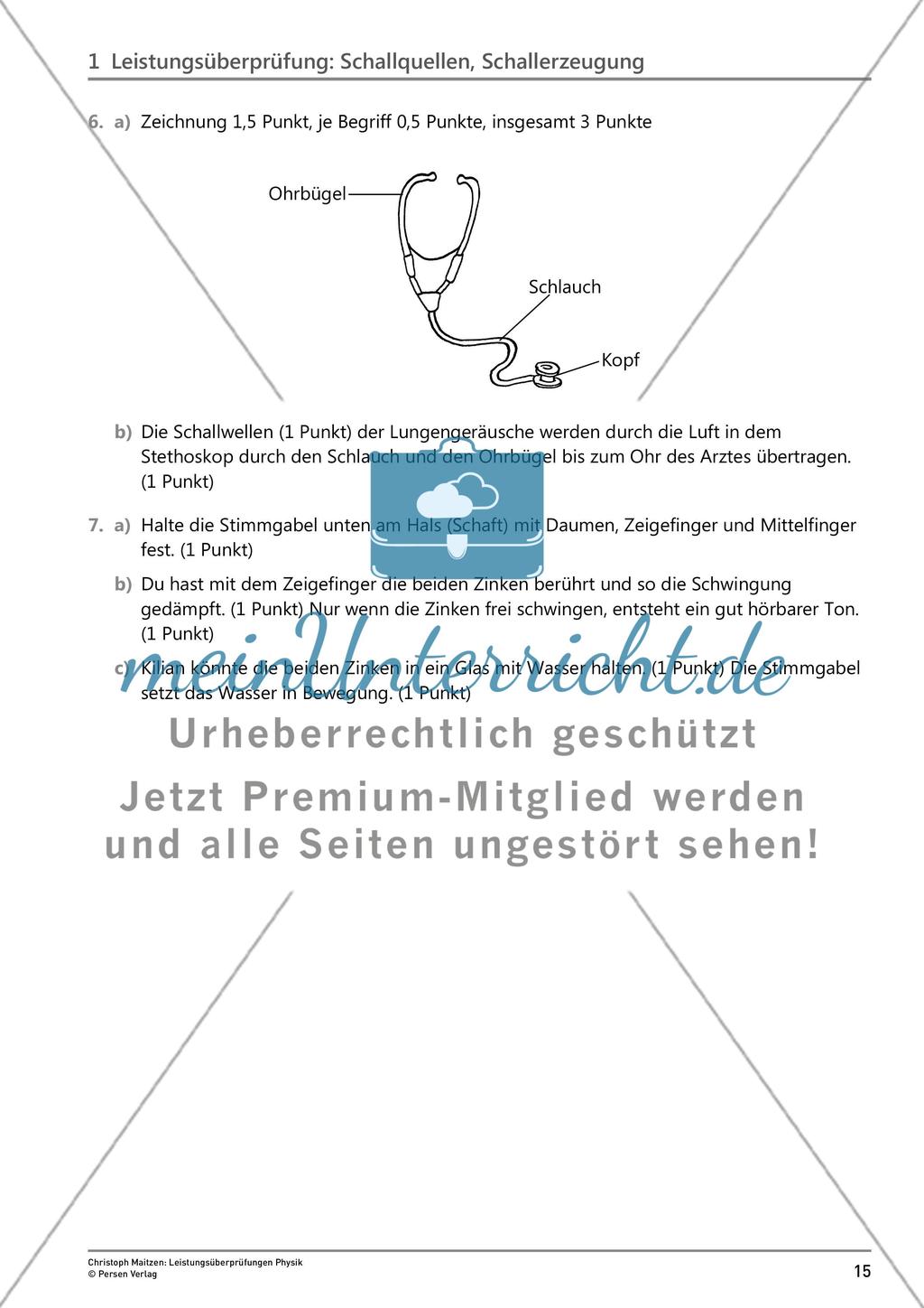 Leistungsüberprüfung: Schallquellen, Schallerzeugung Preview 6