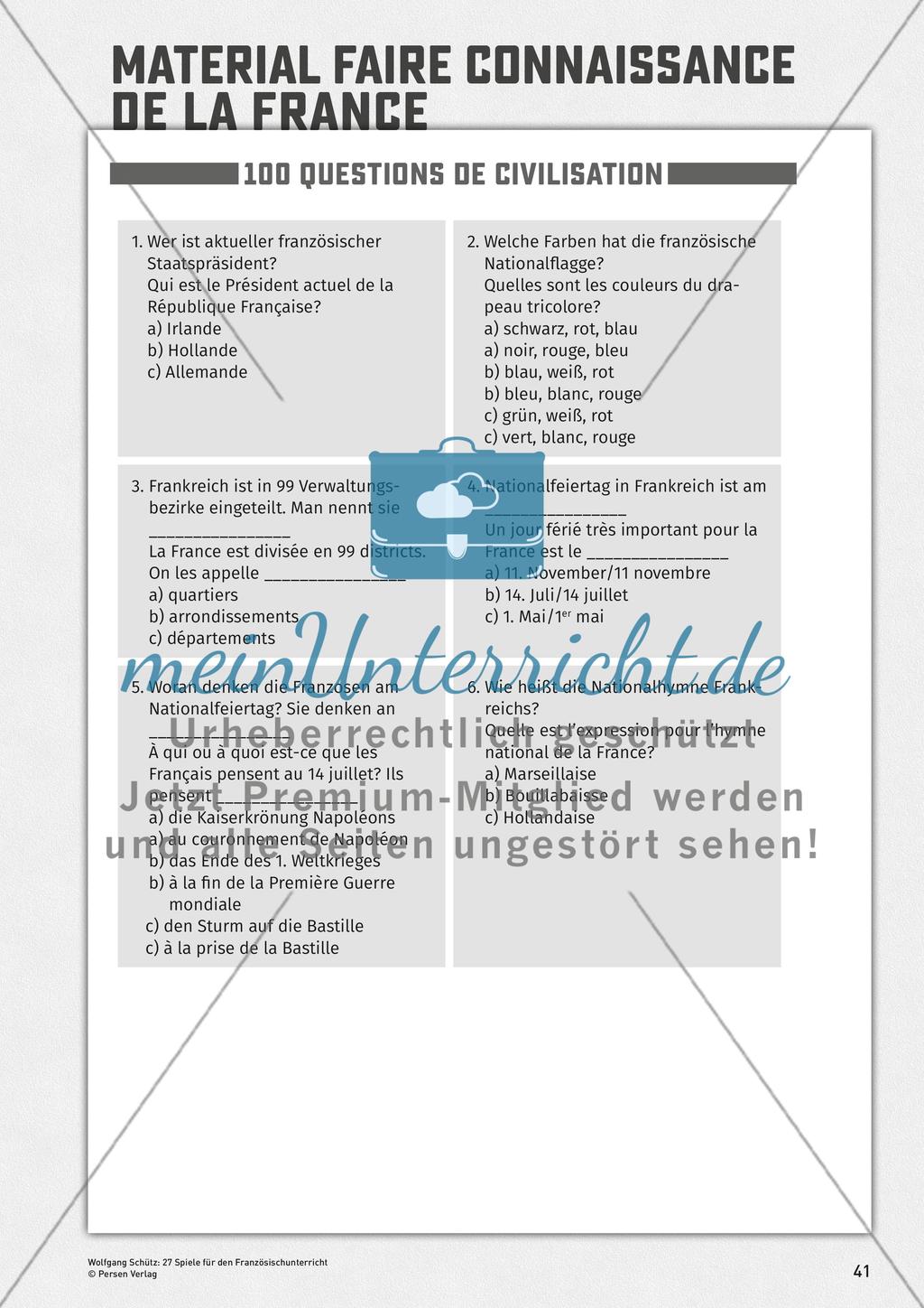 Materialien zu
