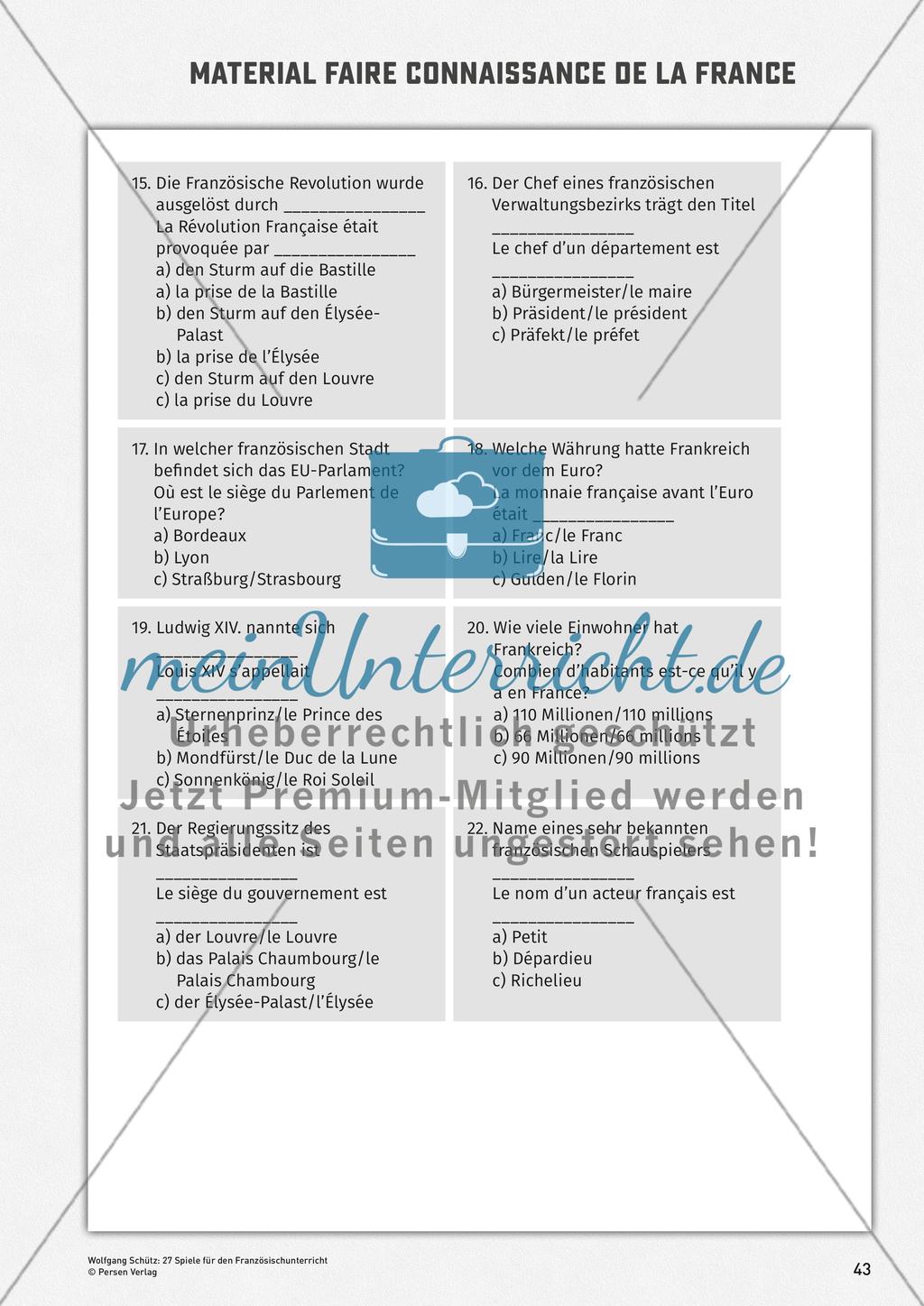 Materialien zu