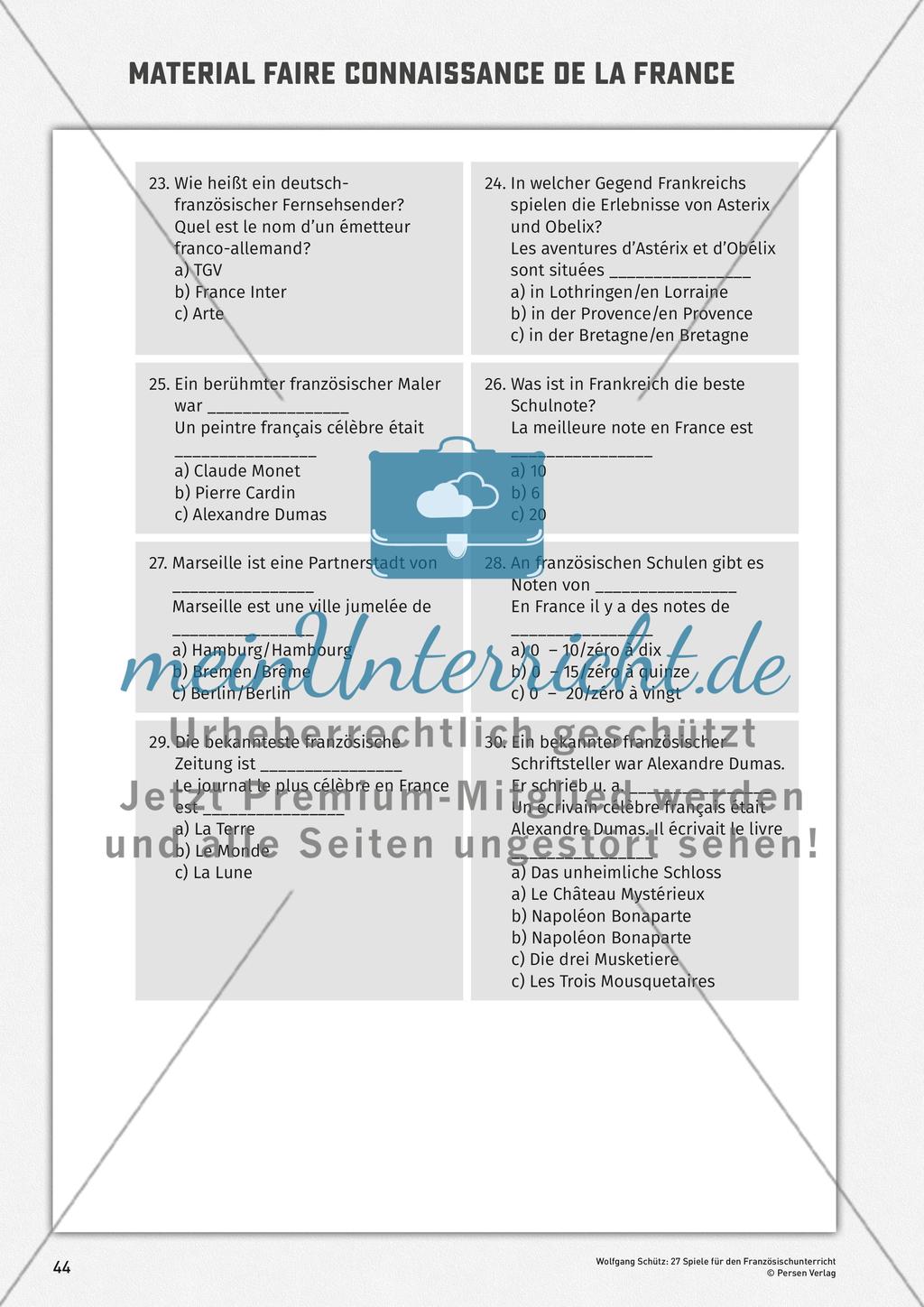 Materialien zu