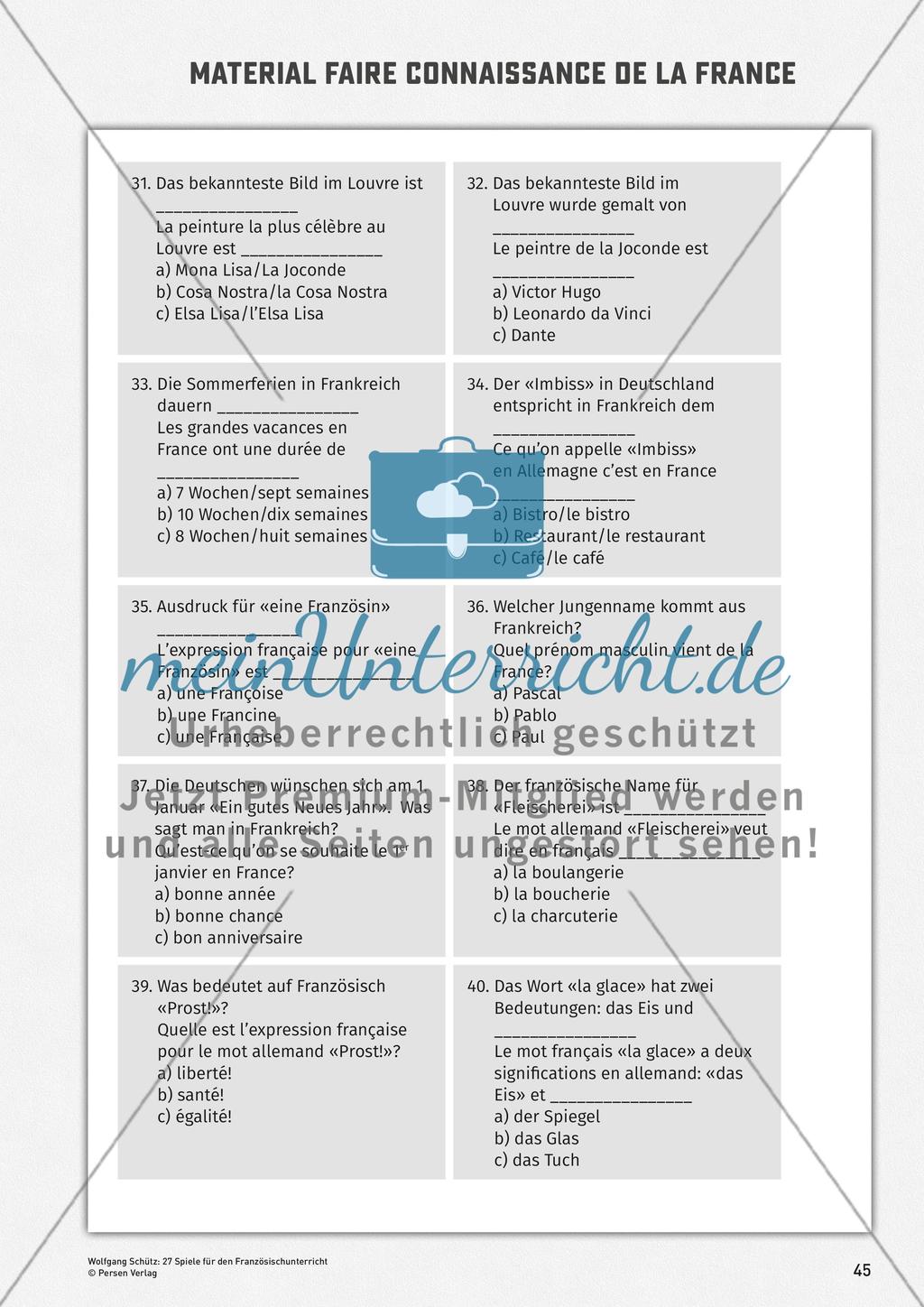Materialien zu