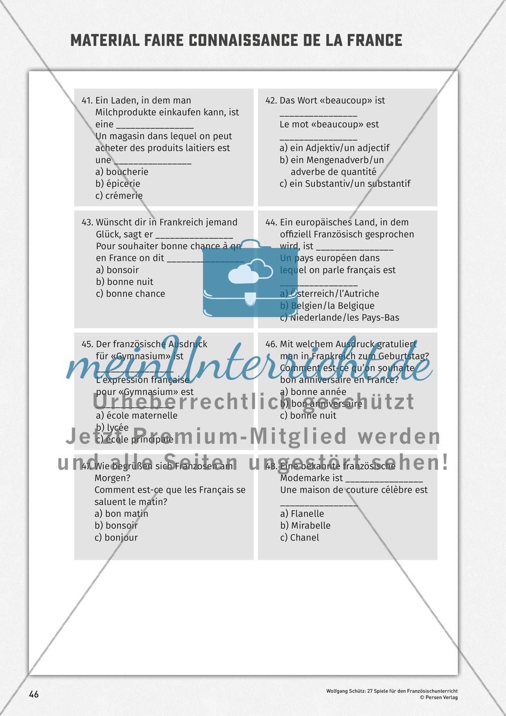 Materialien zu