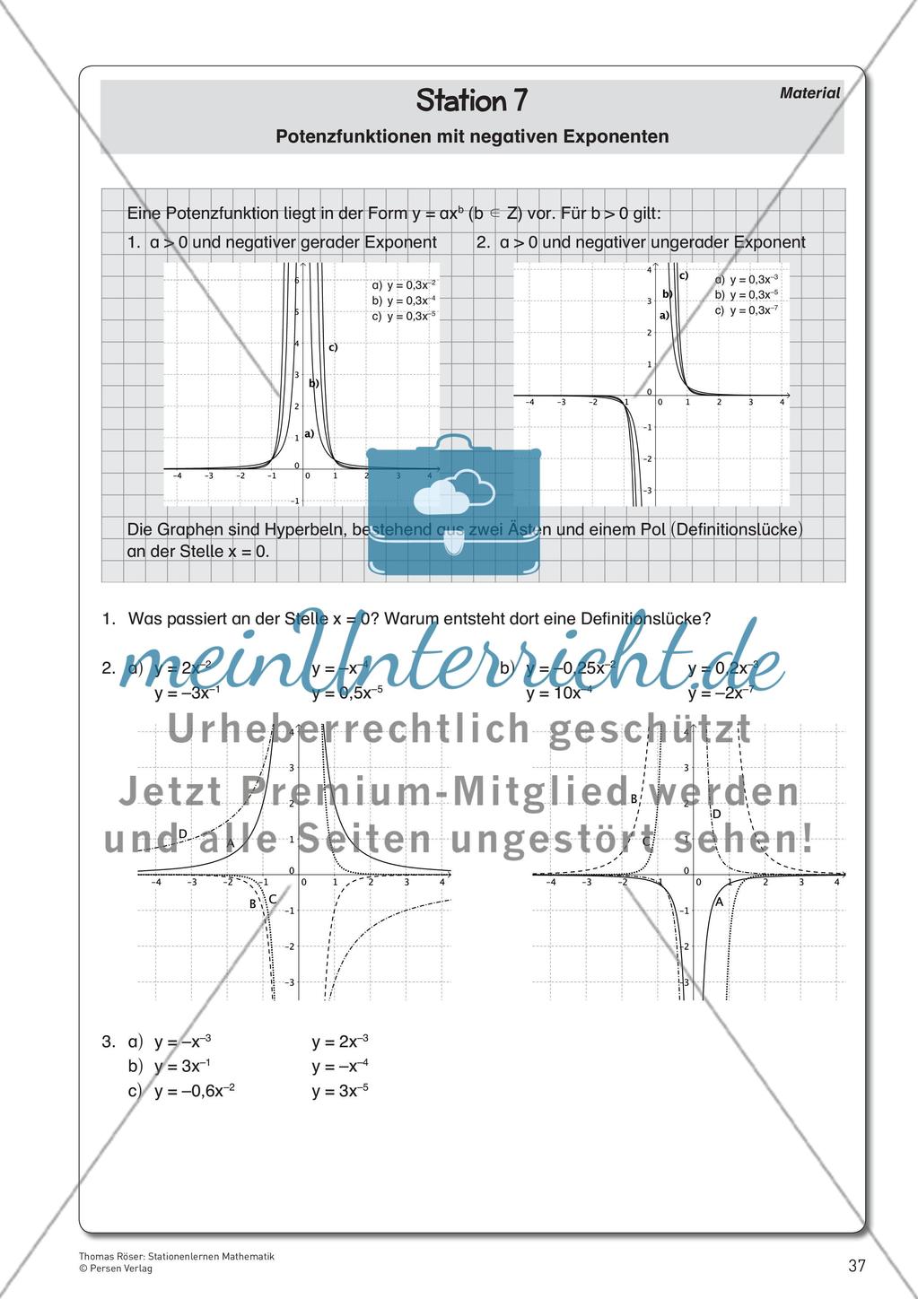 Potenzen und deren Funktionen Preview 13