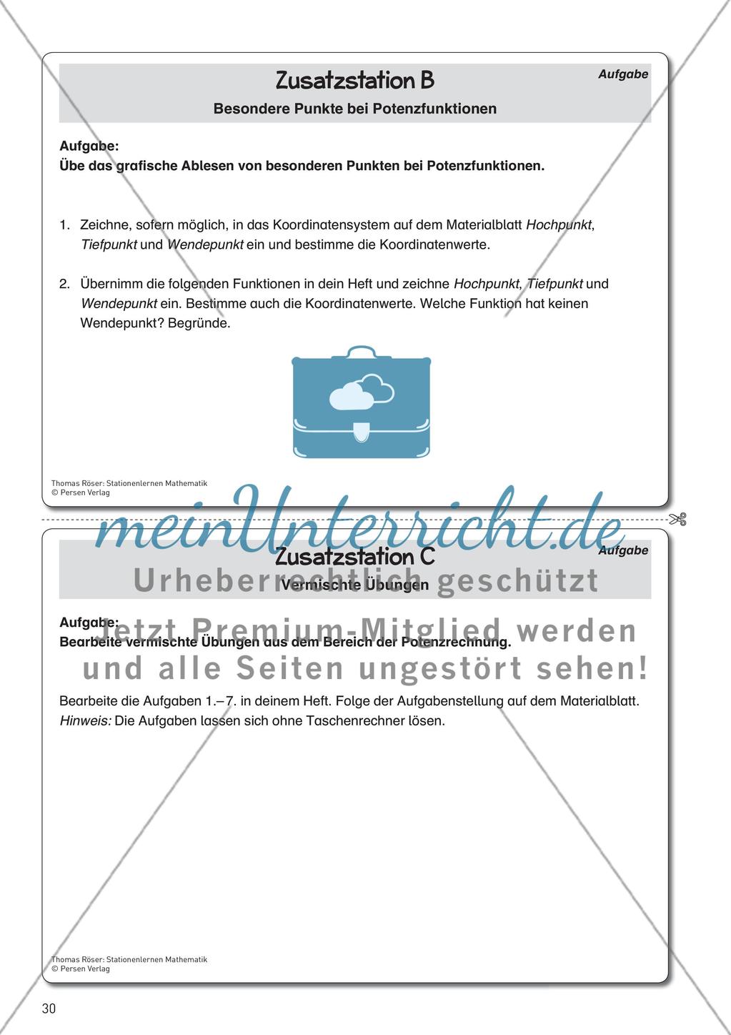 Potenzen und deren Funktionen Preview 6