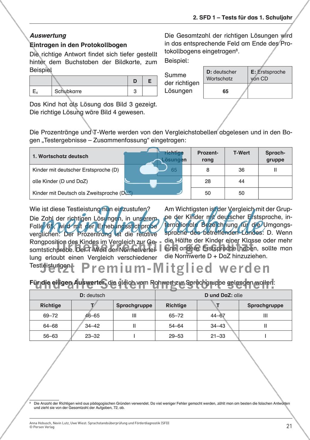 Praktischer Teil 1: Quantitative Tests mit Vergleichswerten Preview 2