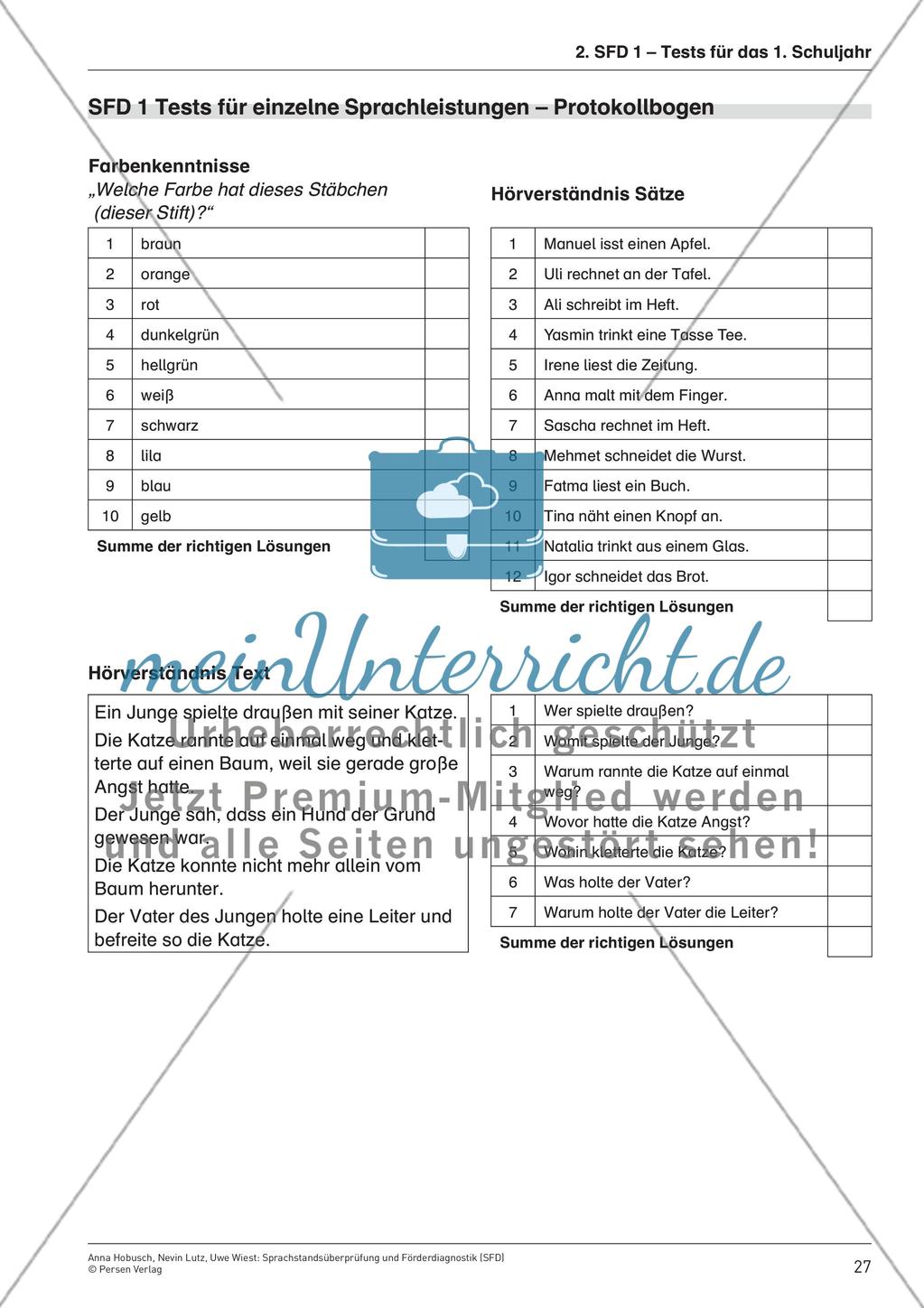 Praktischer Teil 1: Quantitative Tests mit Vergleichswerten Preview 8