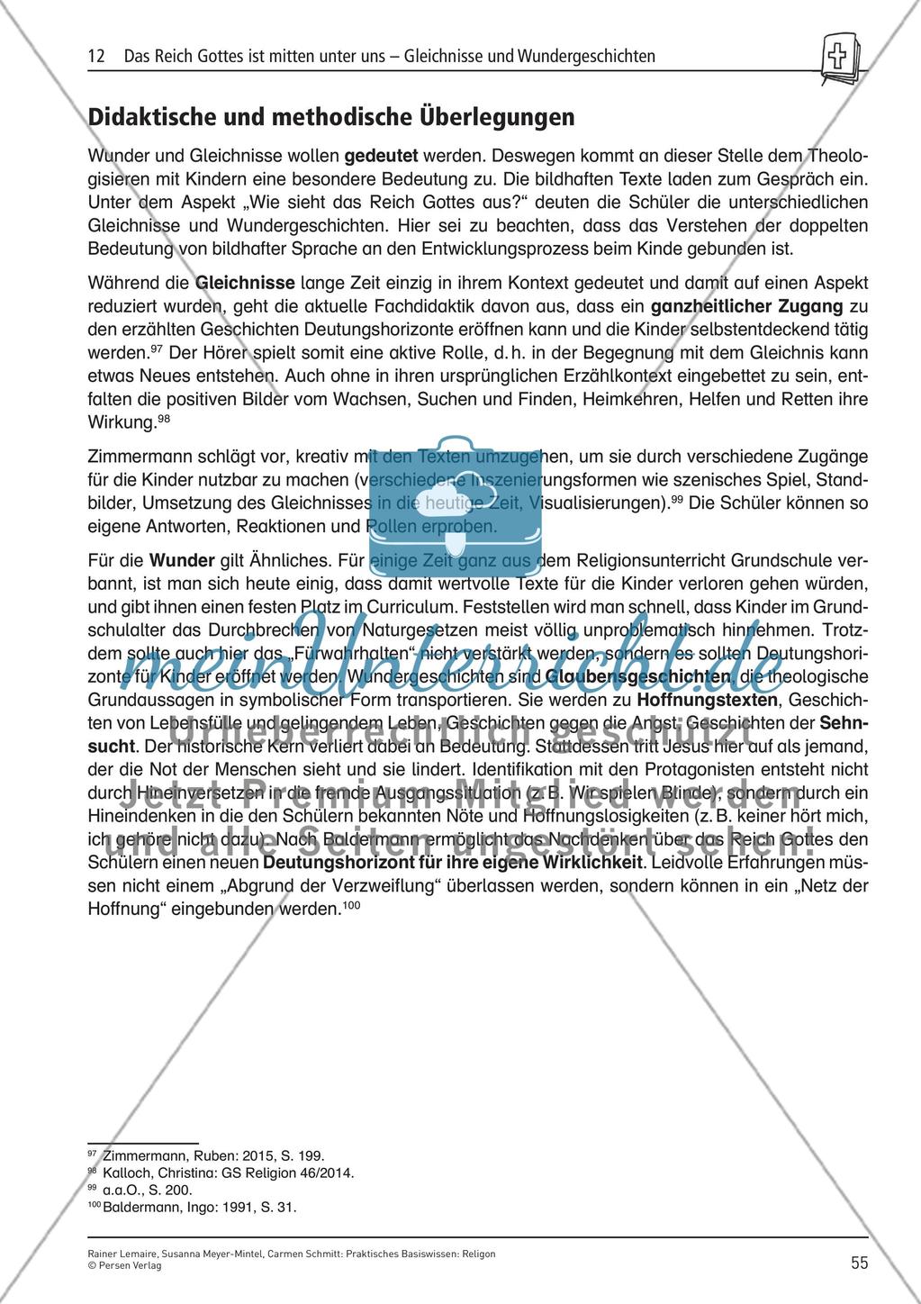 Das Reich Gottes ist mitten unter uns – Gleichnisse und Wundergeschichten Preview 2