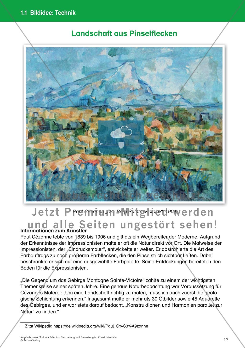 Landschaft aus Pinselflecken Preview 1