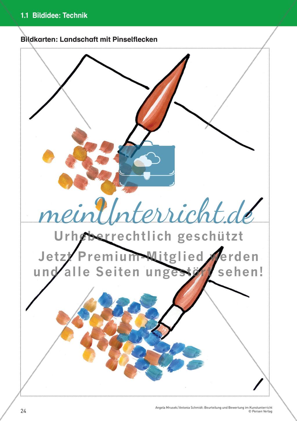 Landschaft aus Pinselflecken Preview 8