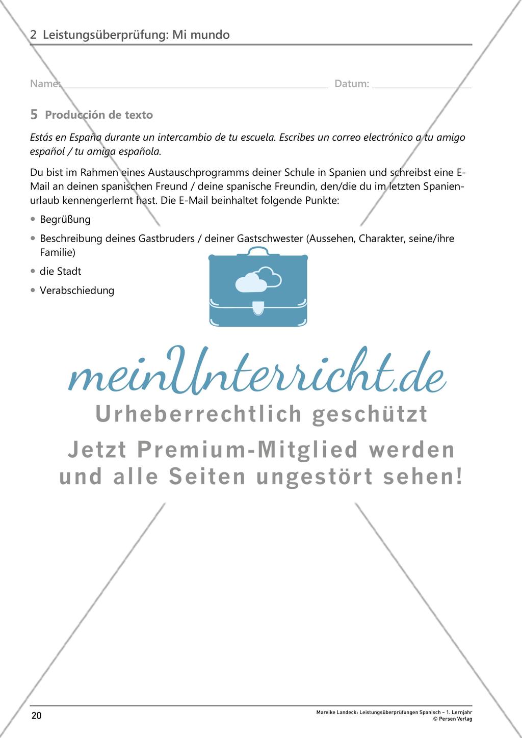 Leistungsüberprüfung: Mi mundo Preview 5