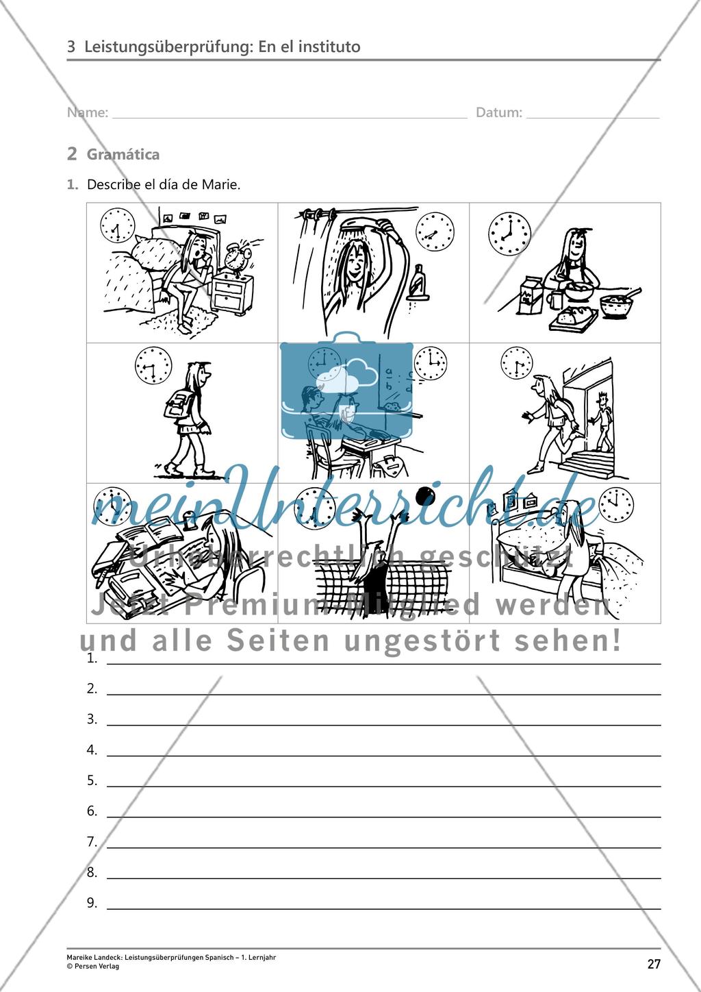 Leistungsüberprüfung: En el instituto Preview 3
