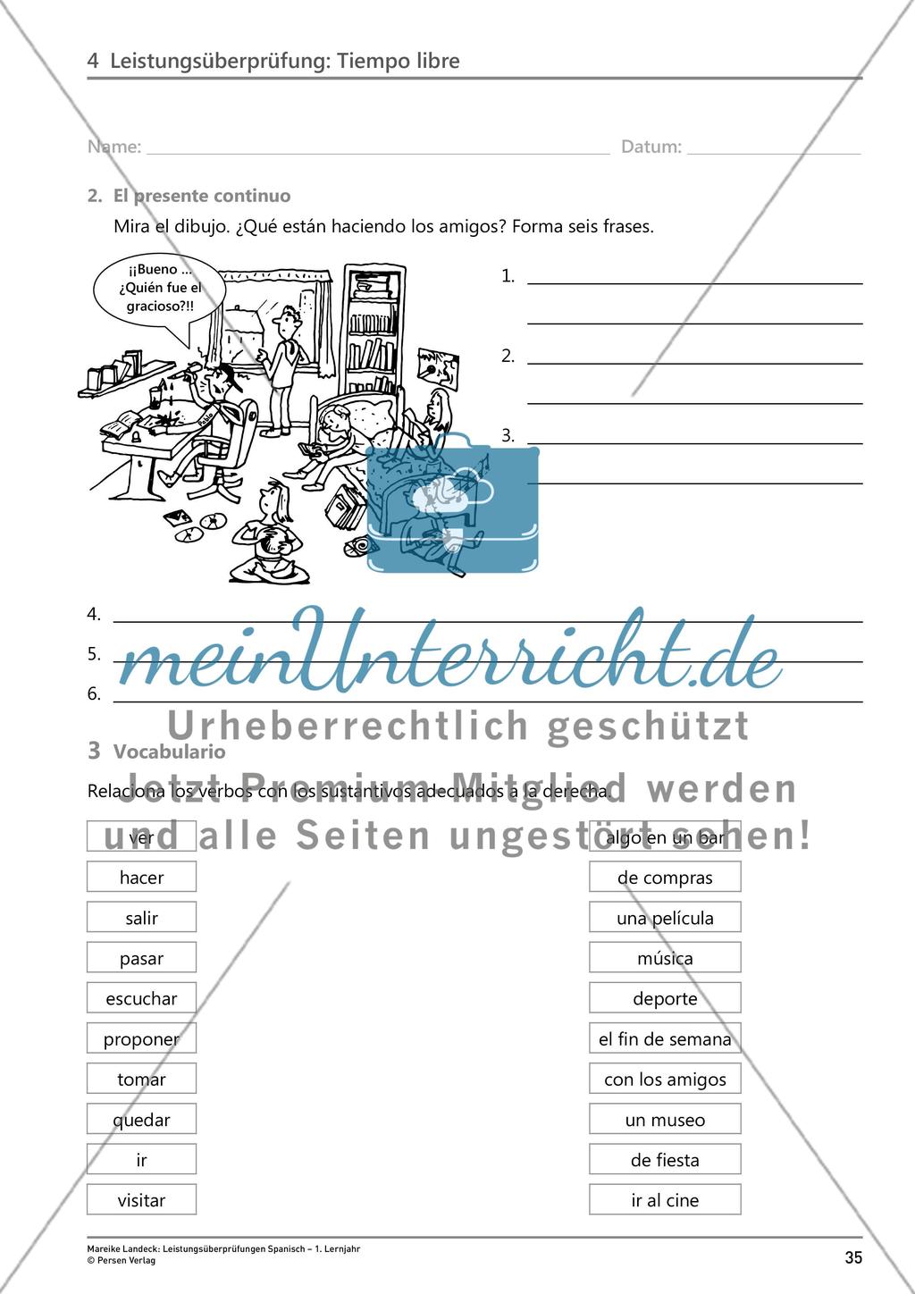 Leistungsüberprüfung: Tiempo libre Preview 3