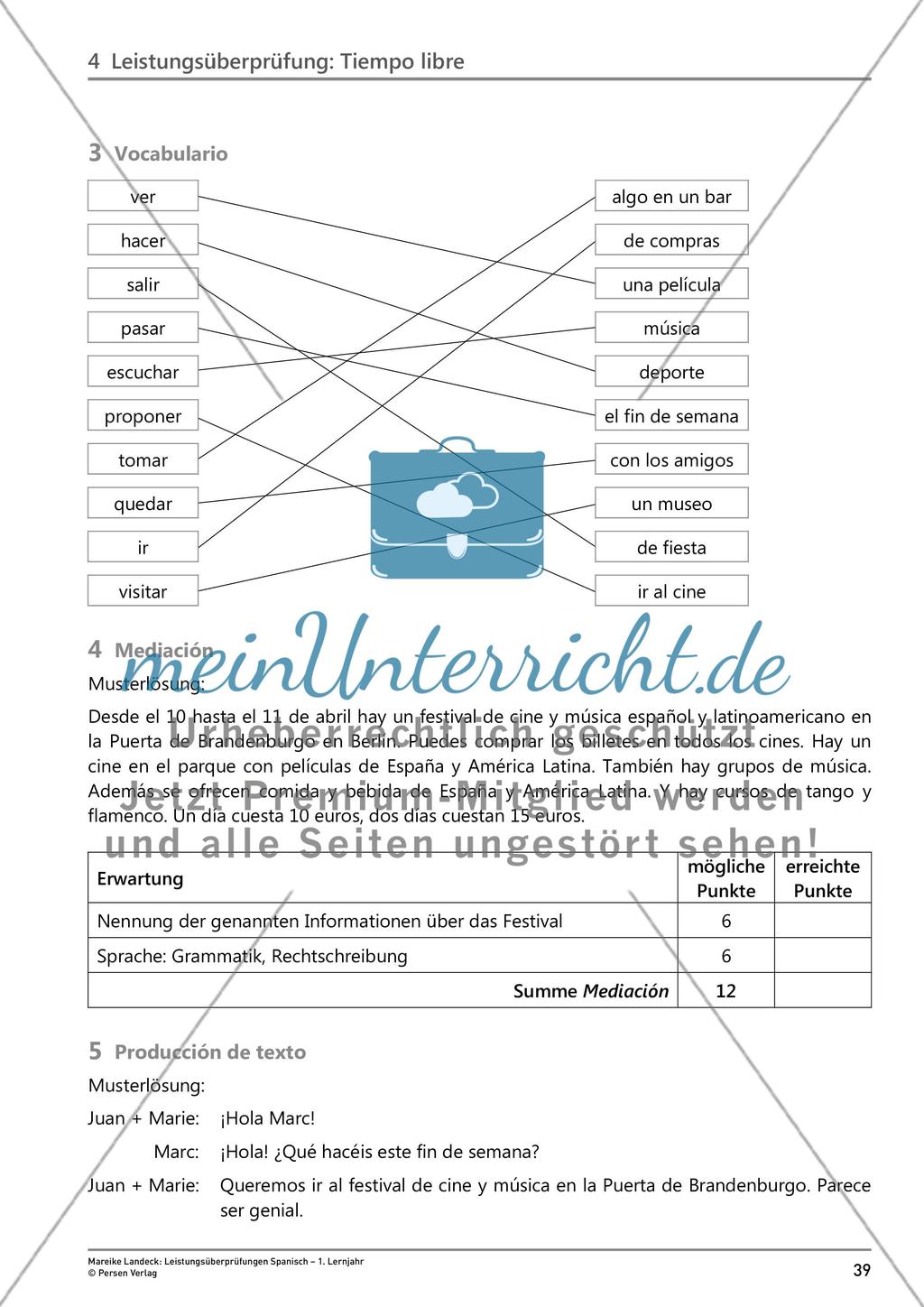 Leistungsüberprüfung: Tiempo libre Preview 7