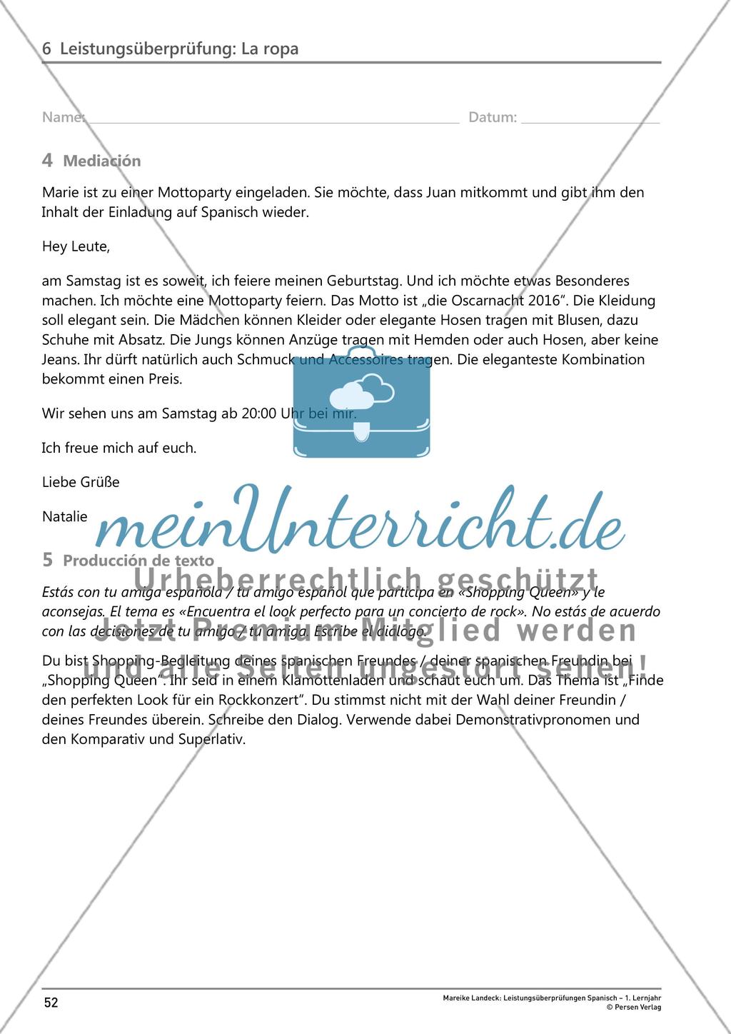 Leistungsüberprüfung: La ropa Preview 5