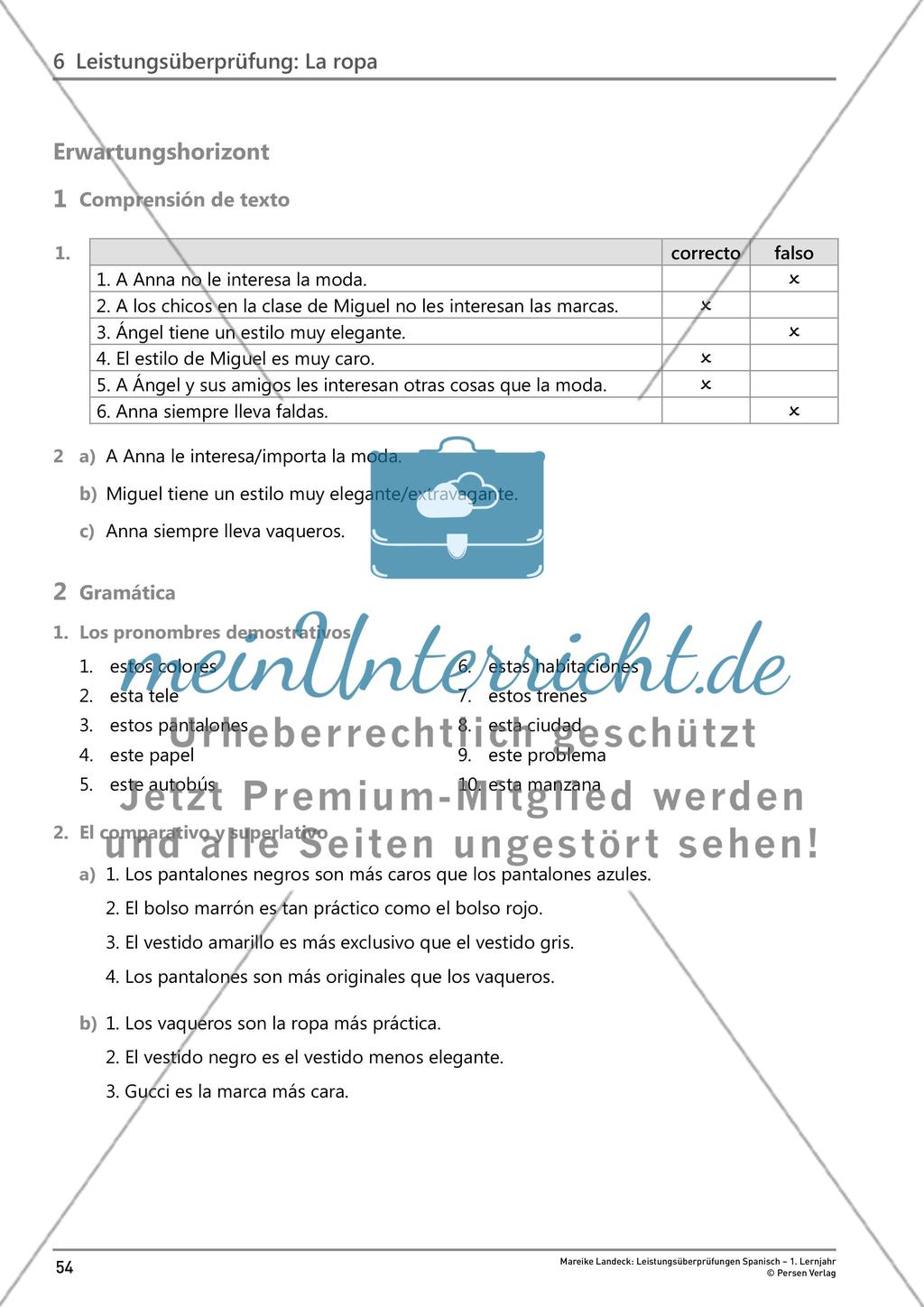 Leistungsüberprüfung: La ropa Preview 7