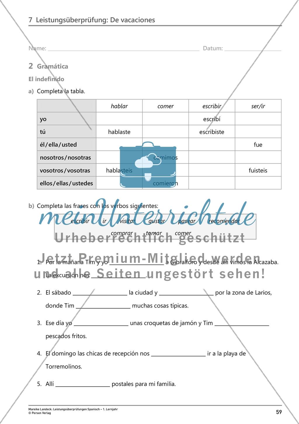 Leistungsüberprüfung: Vacaciones Preview 3