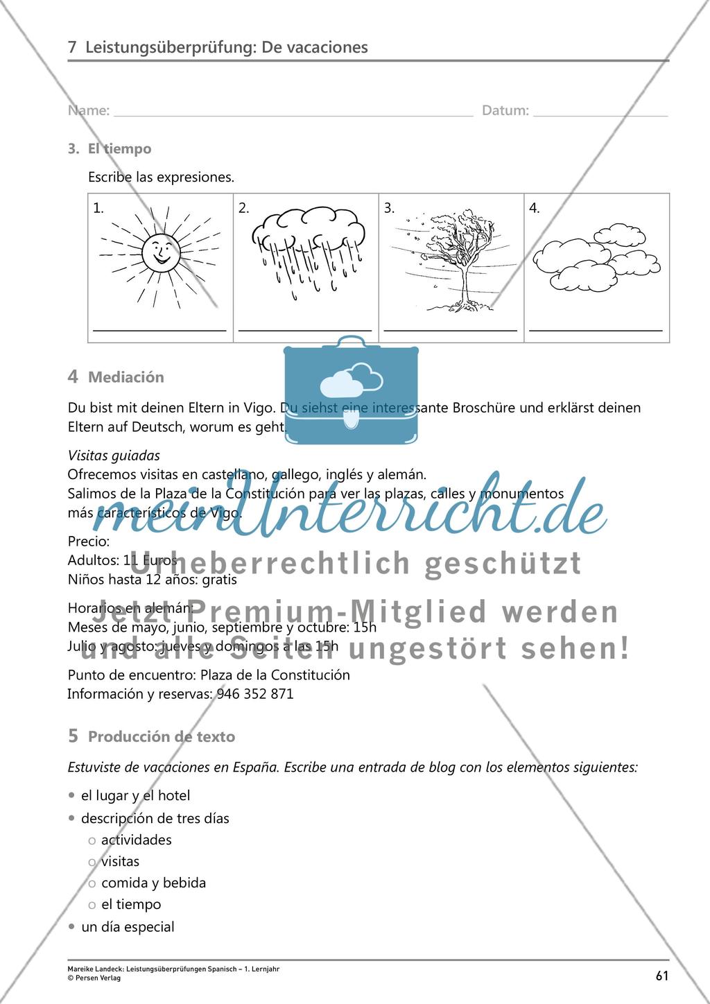 Leistungsüberprüfung: Vacaciones Preview 5