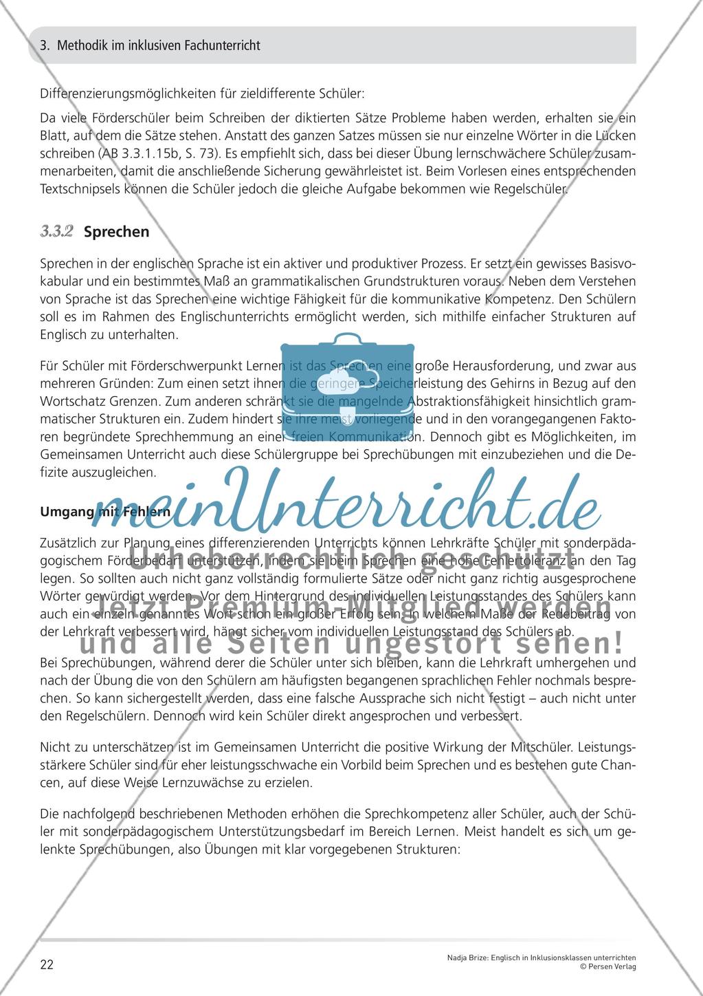 Methodik im inklusiven Fachunterricht – Teil 2 Preview 1