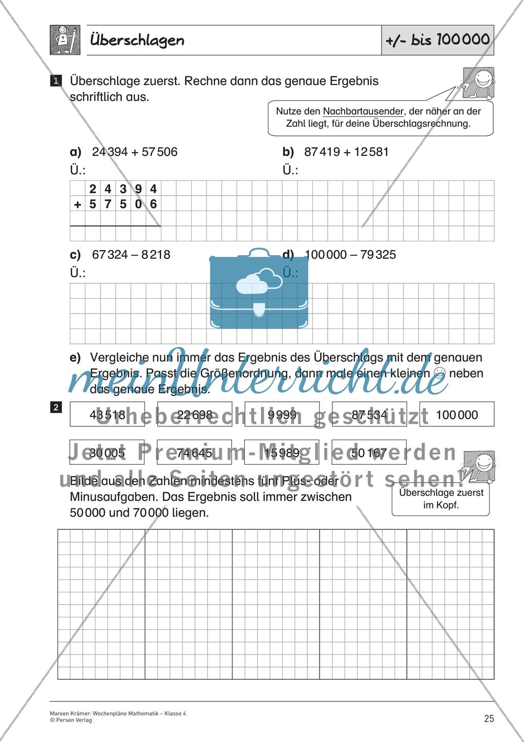 Schriftliche Addition und Subtraktion bis 1 000 000 – Teil 2 Preview 10