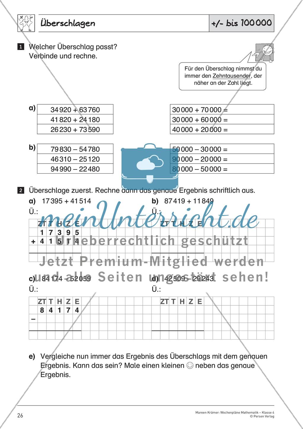Schriftliche Addition und Subtraktion bis 1 000 000 – Teil 2 Preview 11
