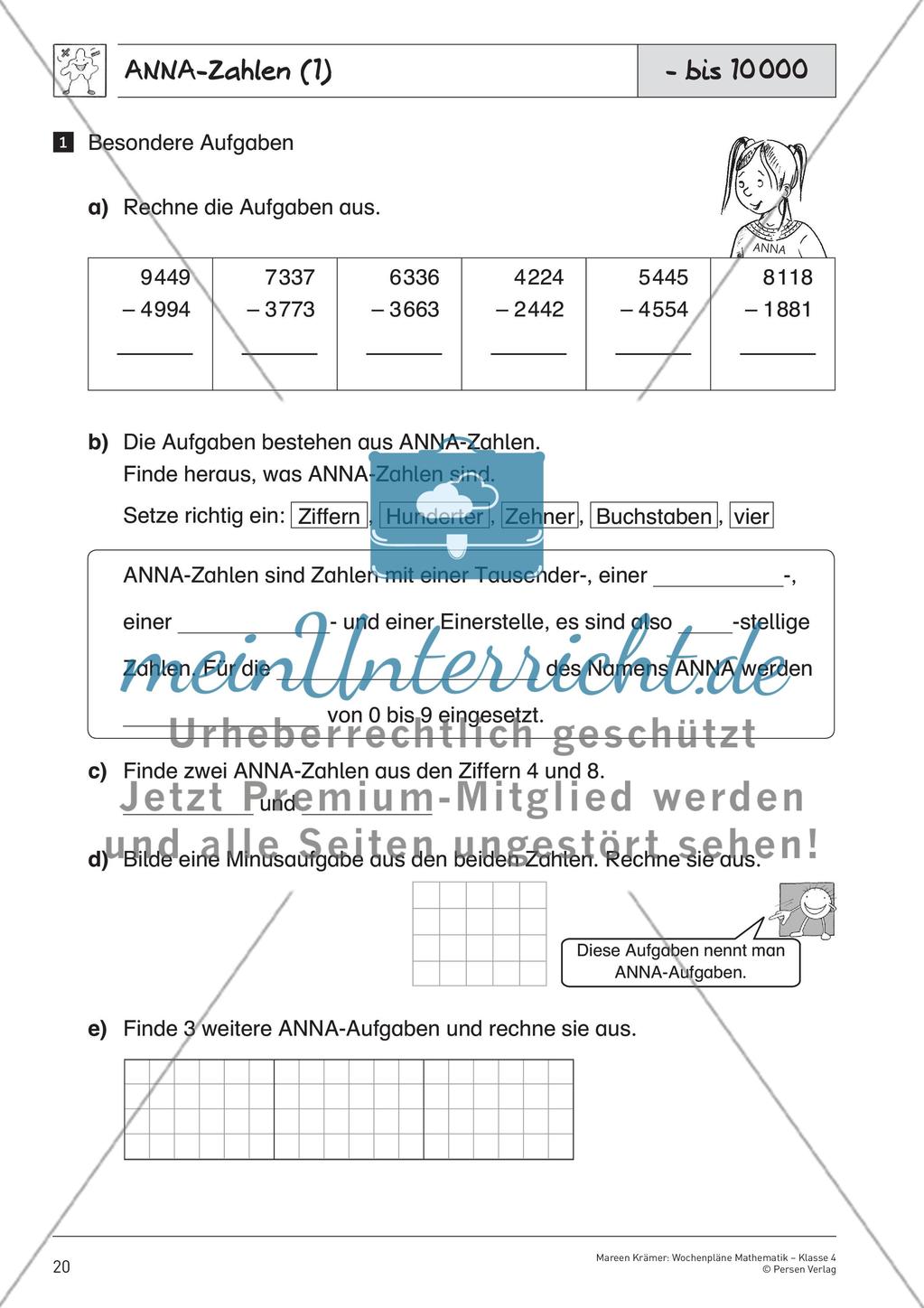 Schriftliche Addition und Subtraktion bis 1 000 000 – Teil 2 Preview 5