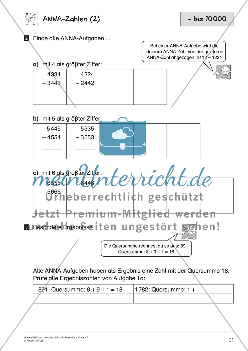 Schriftliche Addition und Subtraktion bis 1 000 000 – Teil 2 Preview 6