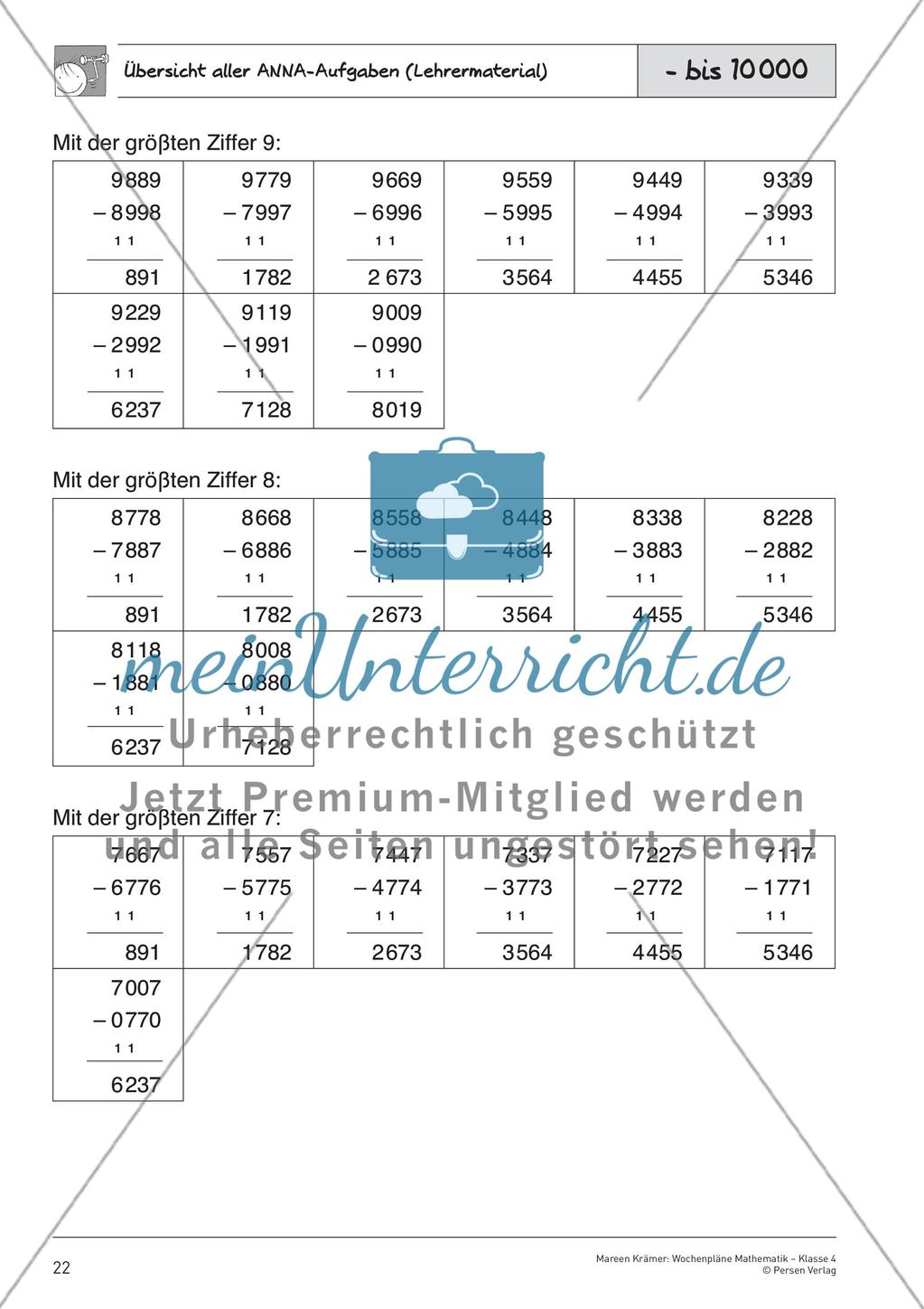 Schriftliche Addition und Subtraktion bis 1 000 000 – Teil 2 Preview 7