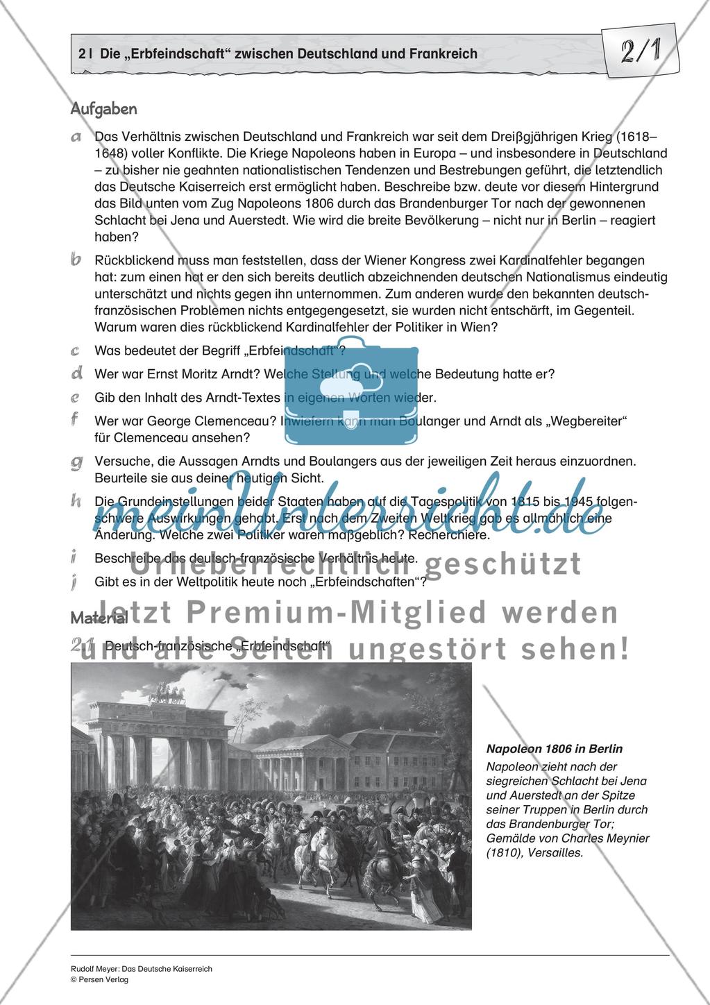 Die „Erbfeindschaft“ zwischen Deutschland und Frankreich Preview 1