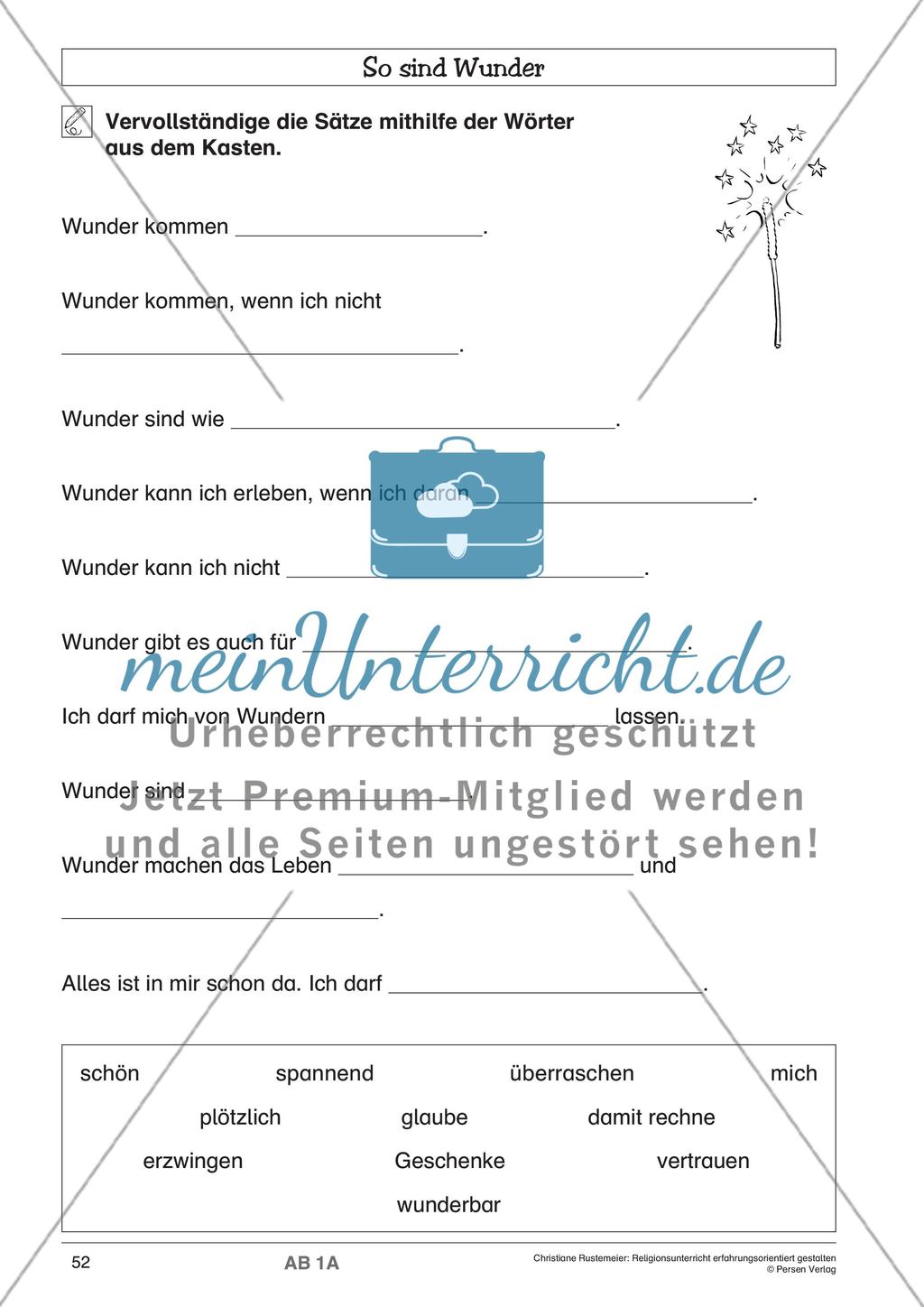 Baustein 3: Wunder Preview 3