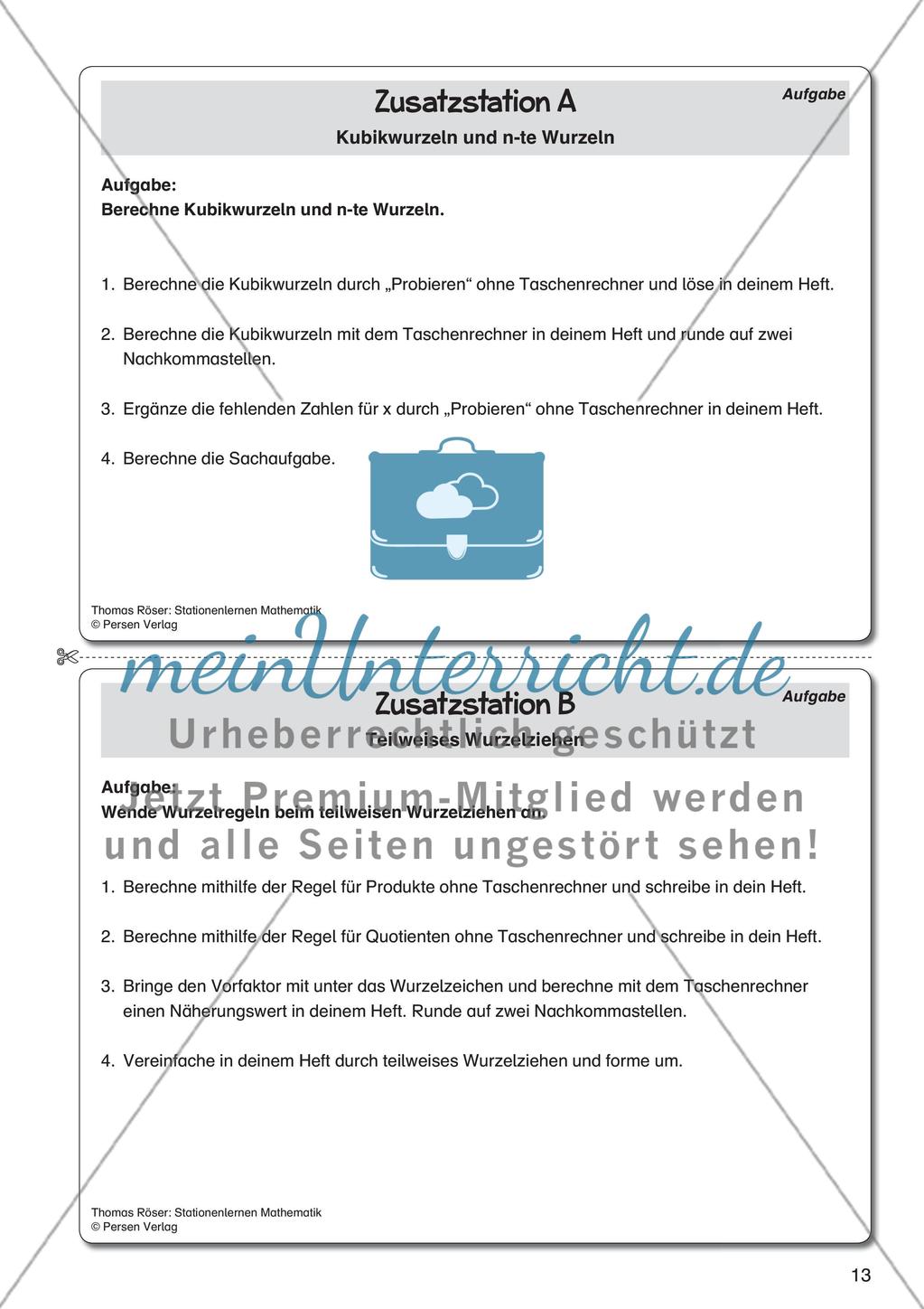 Quadratwurzeln und reelle Zahlen Preview 5