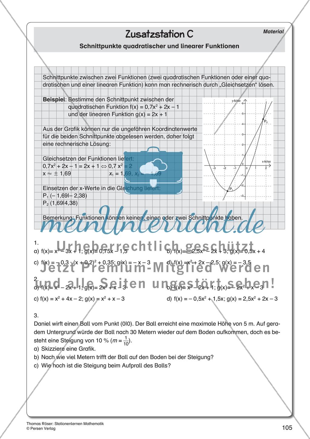 Quadratische Funktionen Preview 15