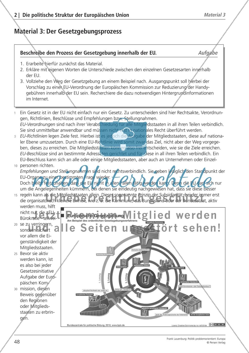 Die politische Struktur der Europäischen Union Preview 16