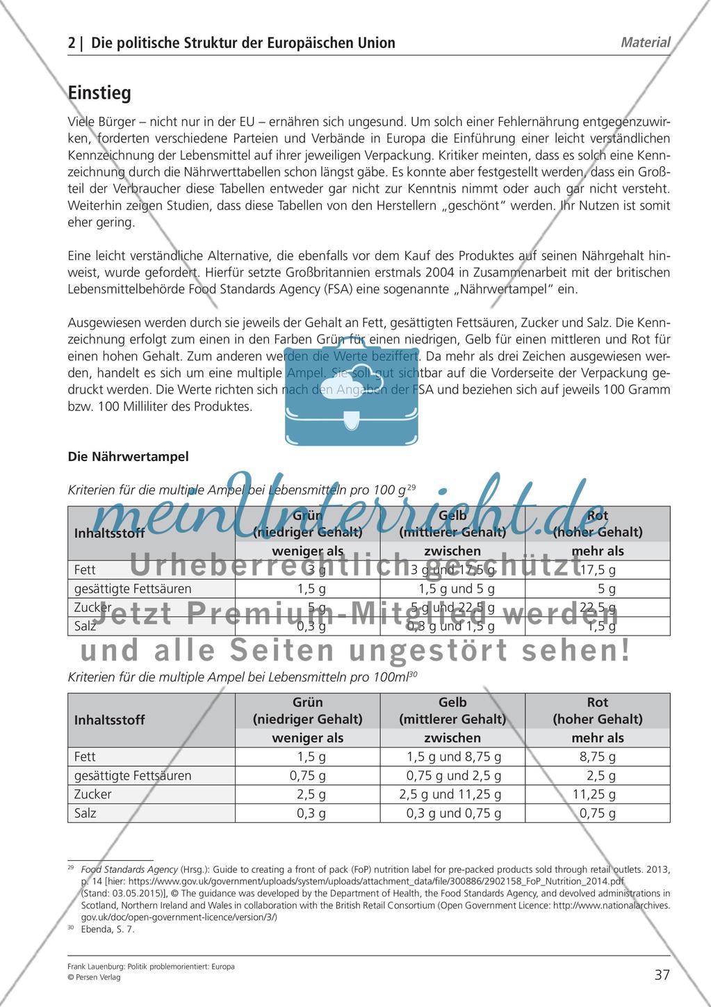 Die politische Struktur der Europäischen Union Preview 5