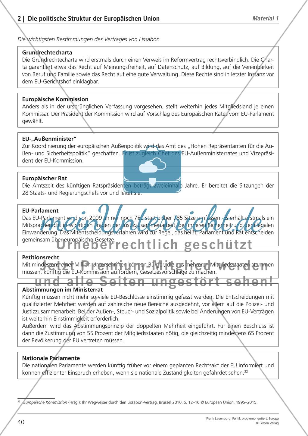 Die politische Struktur der Europäischen Union Preview 8