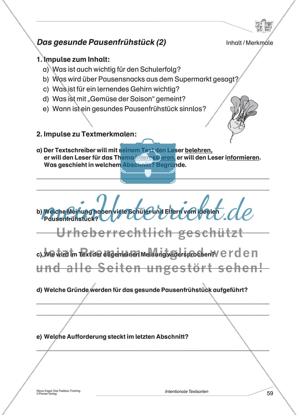 Fachtext zum gesunden Pausenfrühstück Preview 2